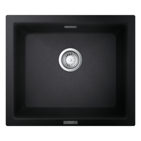 Grohe K700U Granite black Composite quartz 1 Bowl Kitchen sink 457mm x 533mm
