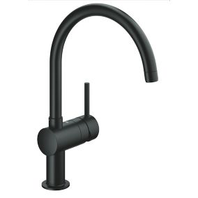 Grohe Minta Black Chrome-plated Kitchen Side lever Tap
