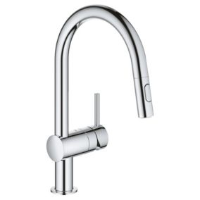 Grohe Minta Chrome-plated Kitchen Pull-out mono mixer Tap