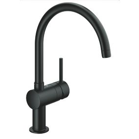 Grohe Minta Velvet Black Kitchen Side lever Tap