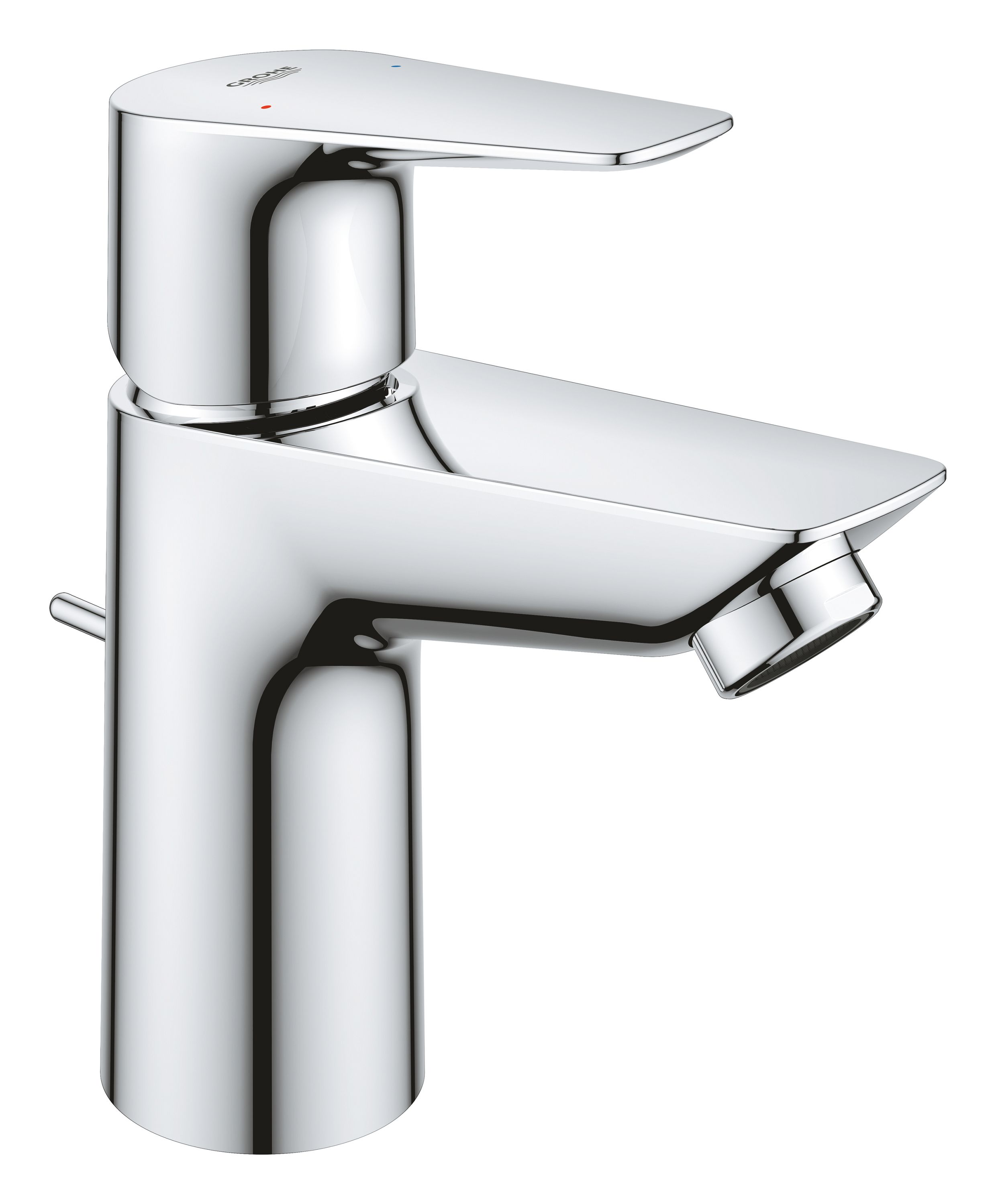 Grohe QuickFix Start Edge Chrome effect Basin Mono mixer Tap with Pop-up waste