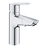Grohe QuickFix Start Pull-out Chrome effect Deck-mounted Manual Basin Mono mixer Tap with Pop-up waste