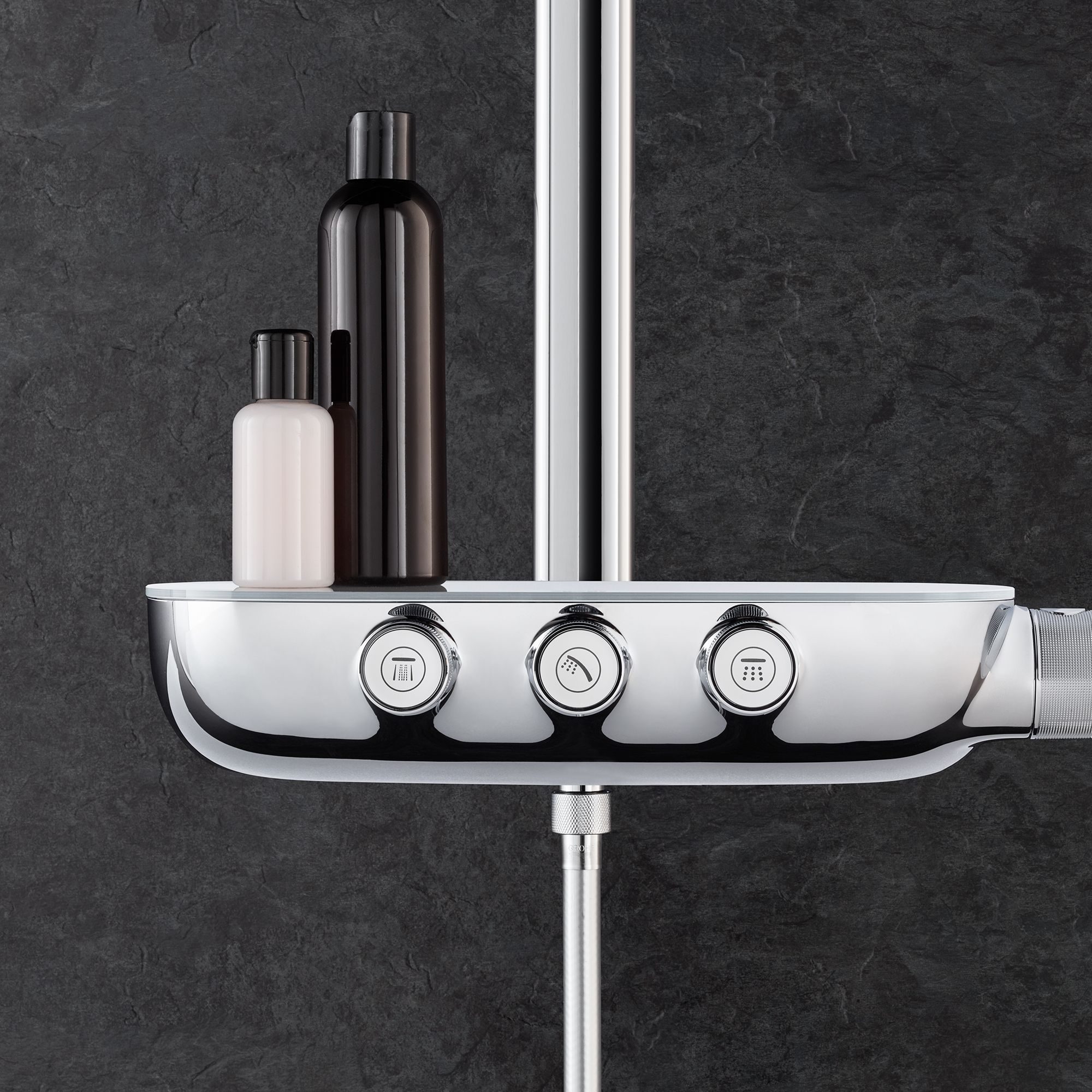 Grohe Rainshower SmartControl 360 Duo Chrome effect Thermostatic Mixer Multi head shower with 2 Shower heads
