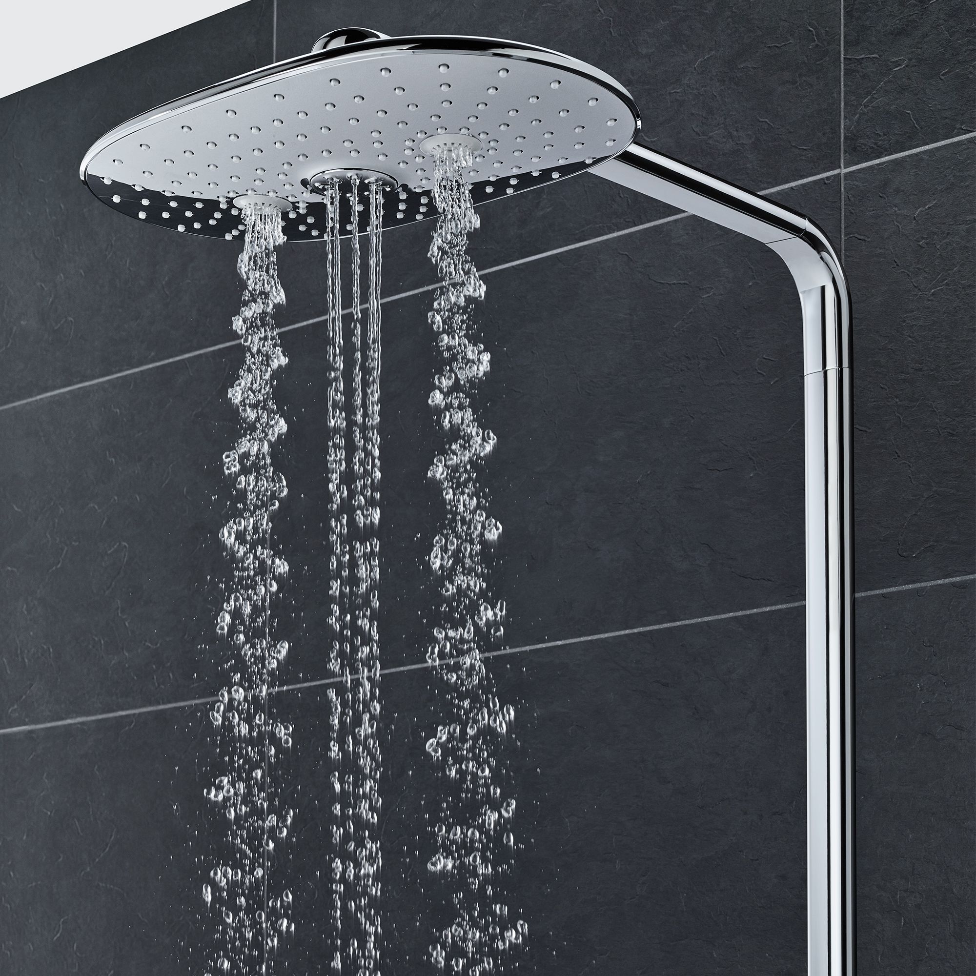 Grohe Rainshower SmartControl 360 Duo Chrome effect Thermostatic Mixer Multi head shower with 2 Shower heads