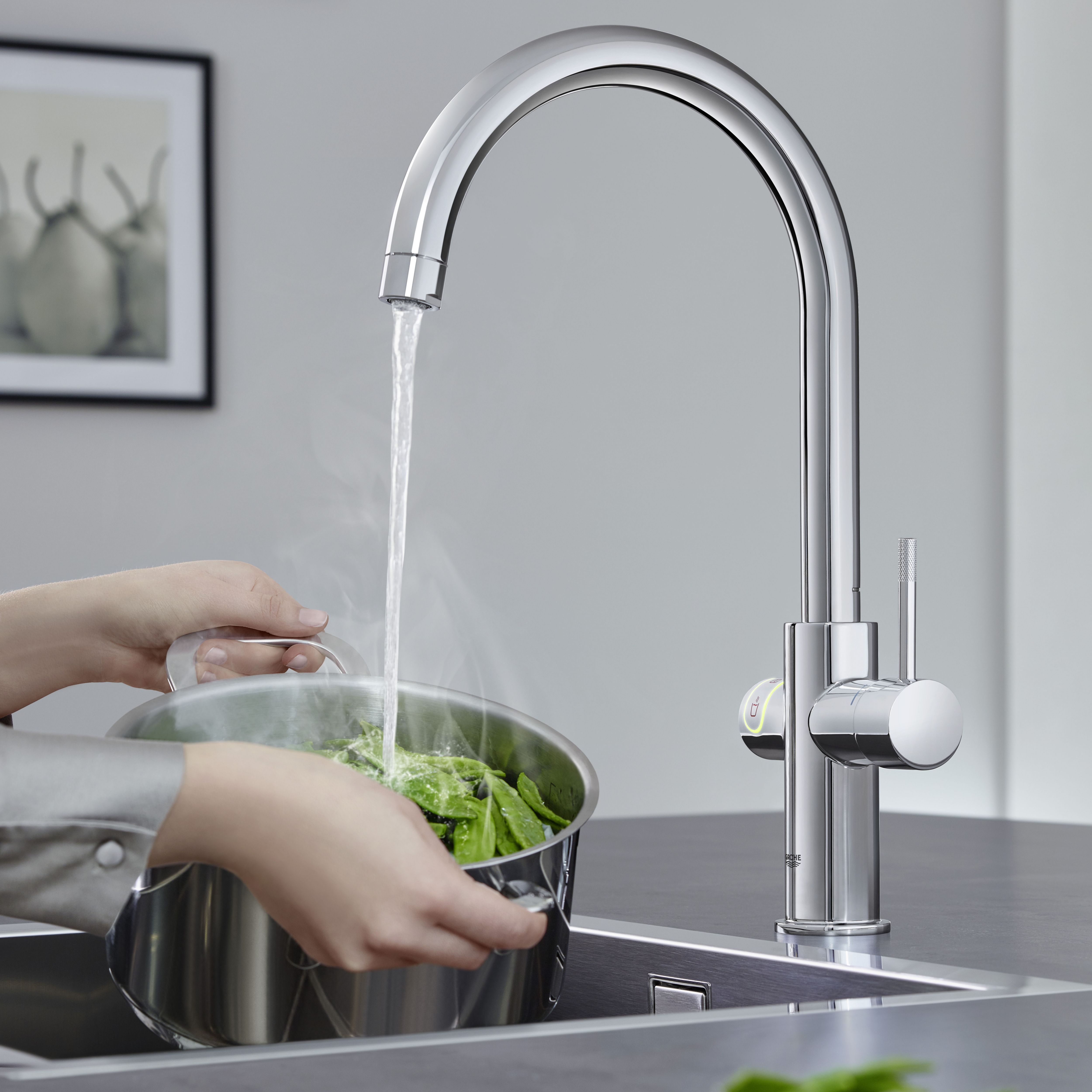 Grohe Red Duo Chrome-plated Boiling water tap