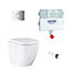 Grohe Sail & Euro Alpine White Back to wall Toilet & cistern with Soft close seat