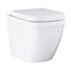 Grohe Sail & Euro Alpine White Back to wall Toilet & cistern with Soft close seat