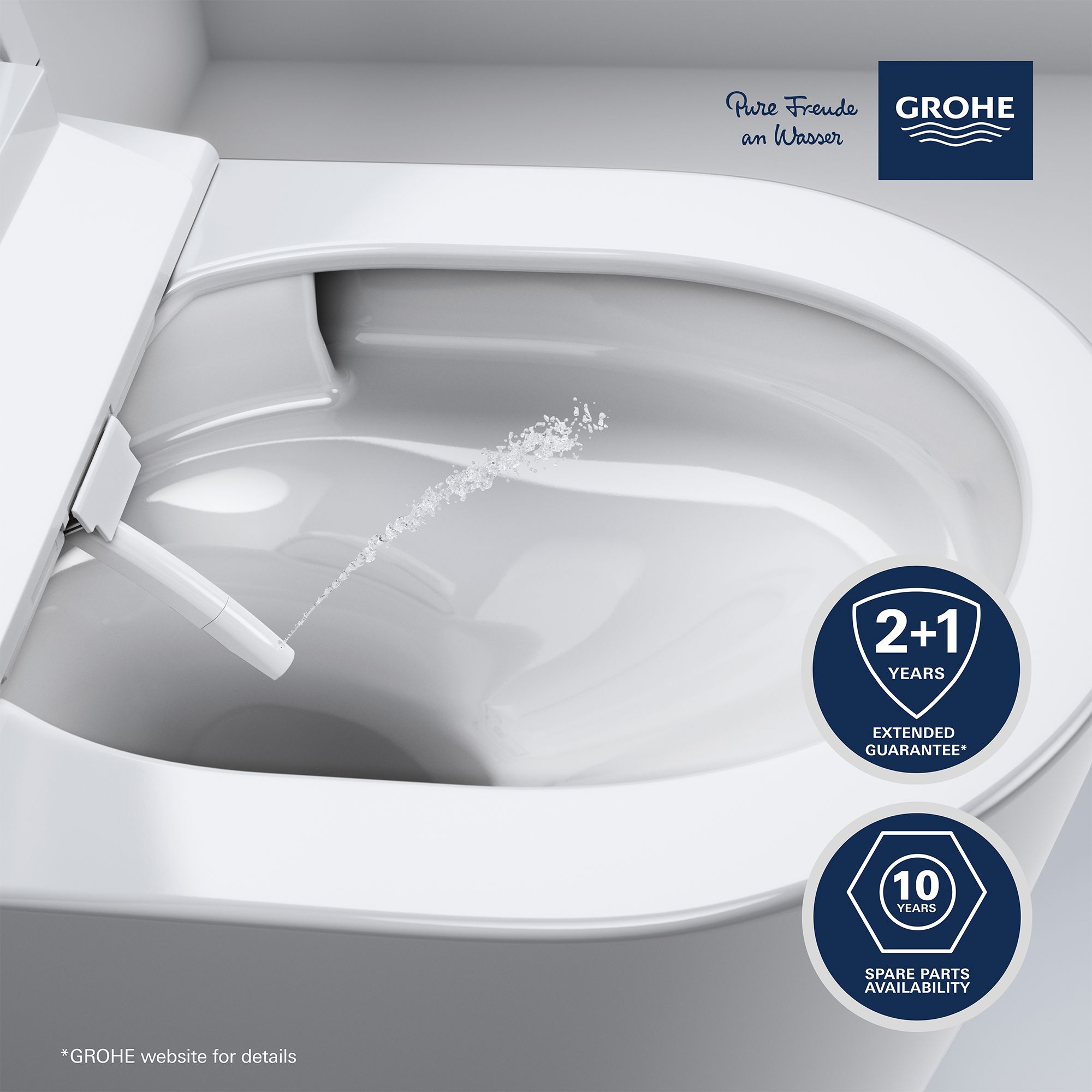 Grohe Sensia Vortex rimless Smart toilet with Soft close seat