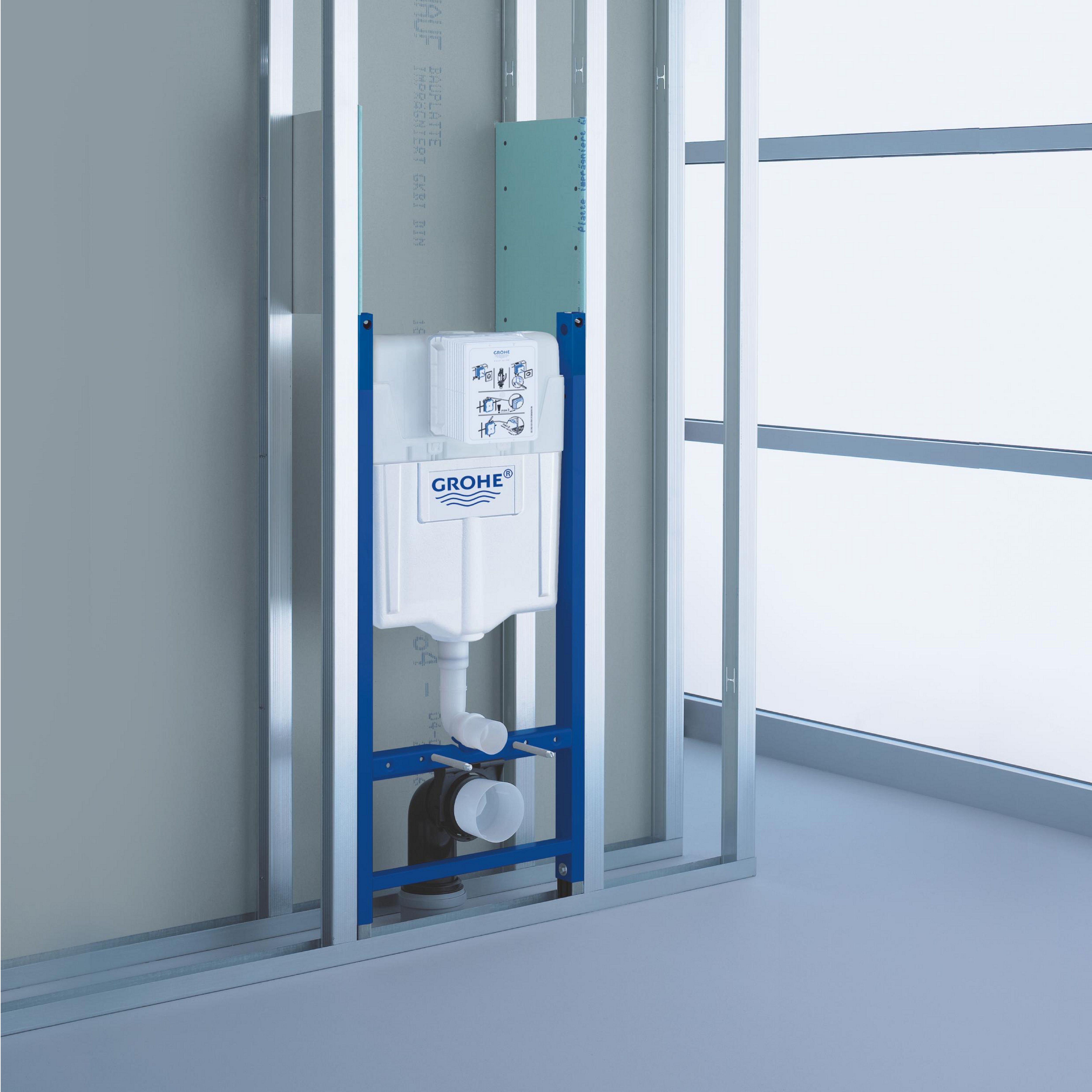 Grohe Solido Blue Concealed Wall-mounted Dual Toilet Cistern frame set (H)113.5cm - 4