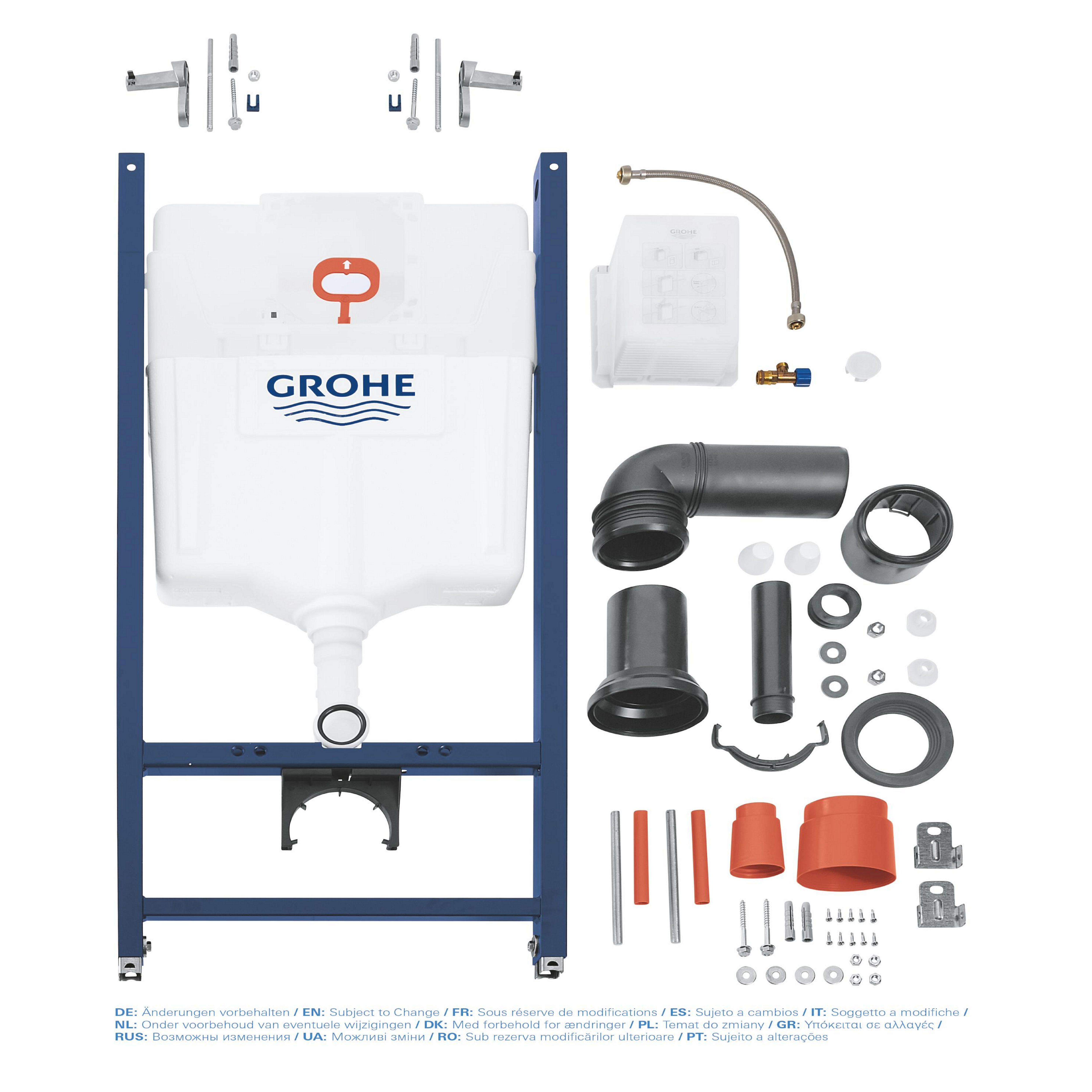 Grohe Solido Blue Concealed Wall-mounted Dual Toilet Cistern frame set (H)113.5cm - 3