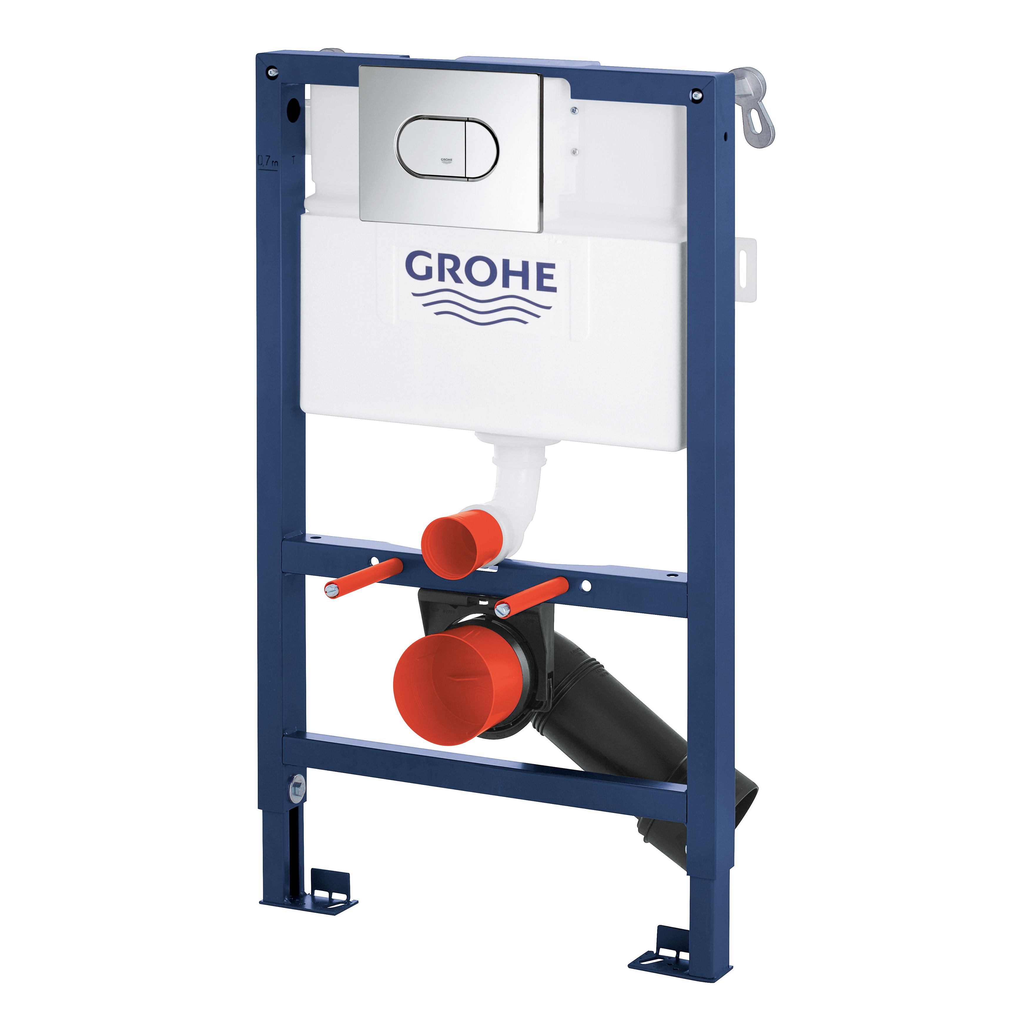 Grohe Solido Blue Concealed Wall-mounted Dual Toilet Cistern frame set (H)82cm - 3