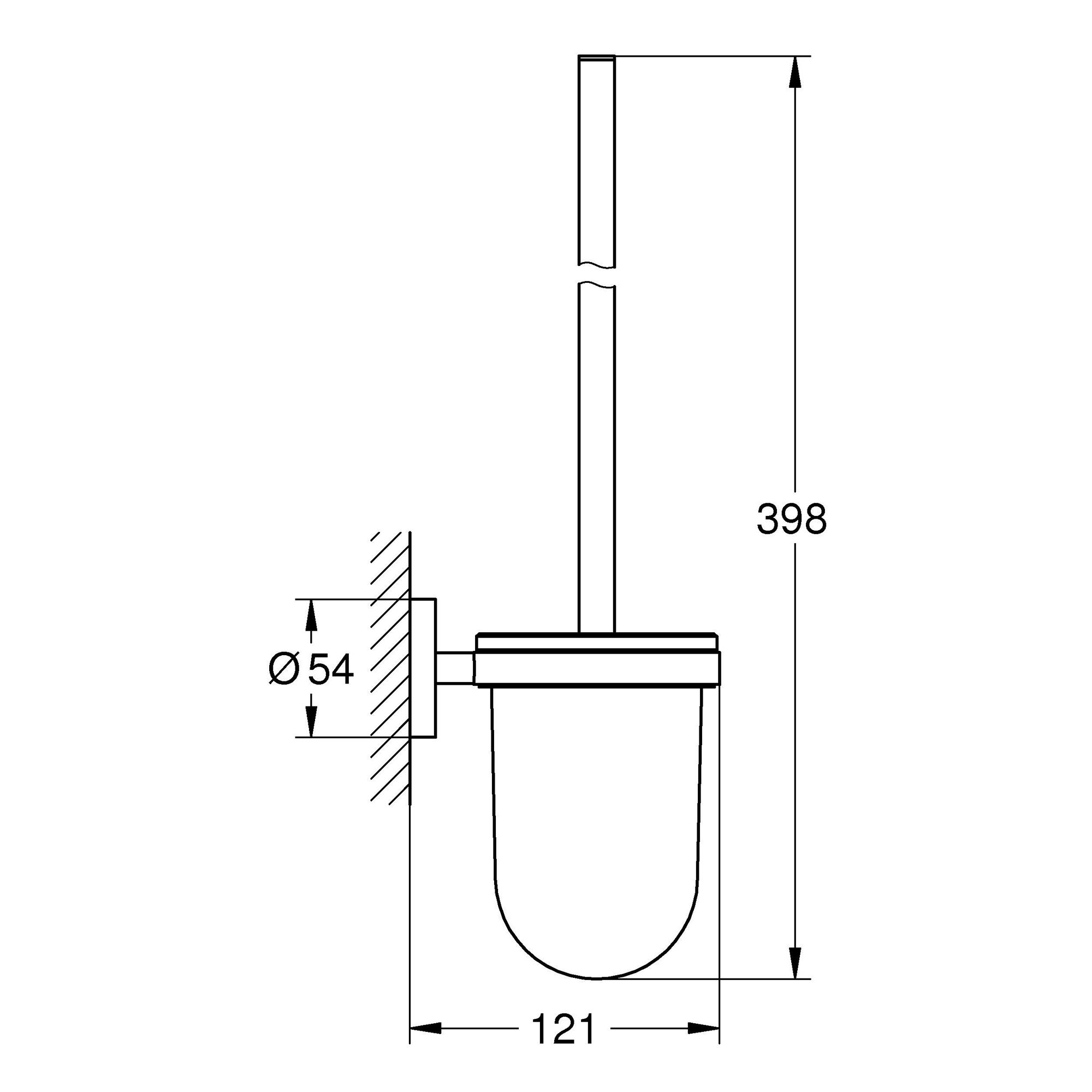 Grohe Start Chrome effect Steel Toilet brush & holder - 3
