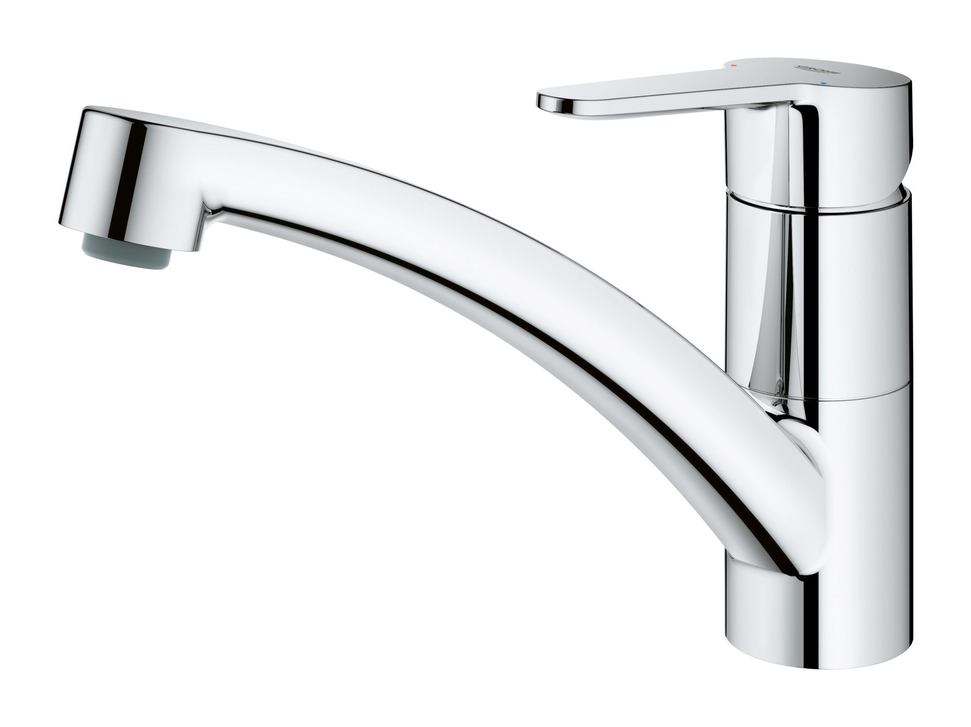 Grohe Start Eco Chrome effect Chromeplated Kitchen Top lever mixer Tap