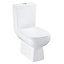 Grohe Start Edge Alpine White Slim Close-coupled Round Toilet & cistern with Soft close seat