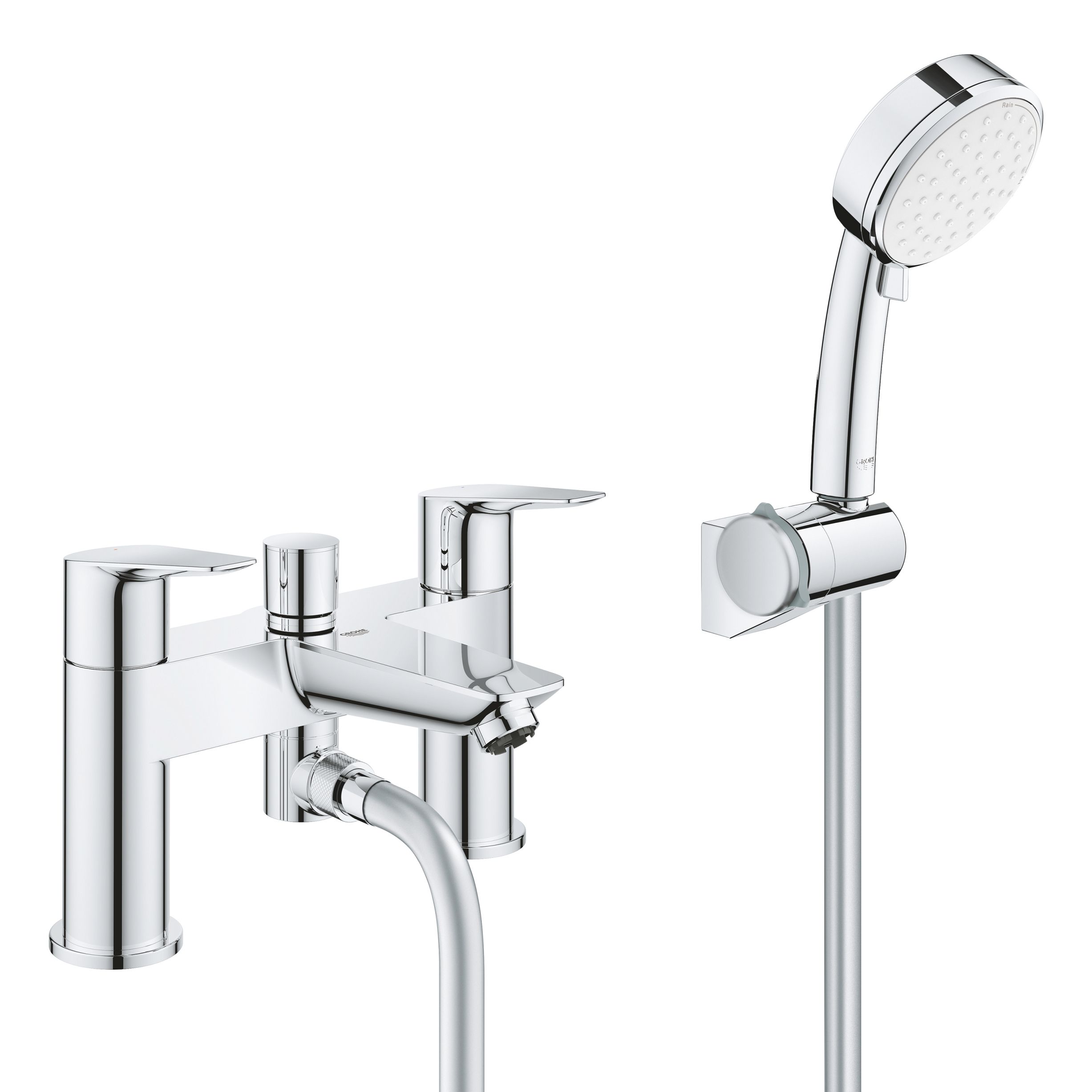 Grohe Start Edge Diverter Double Bath shower mixer tap with shower kit