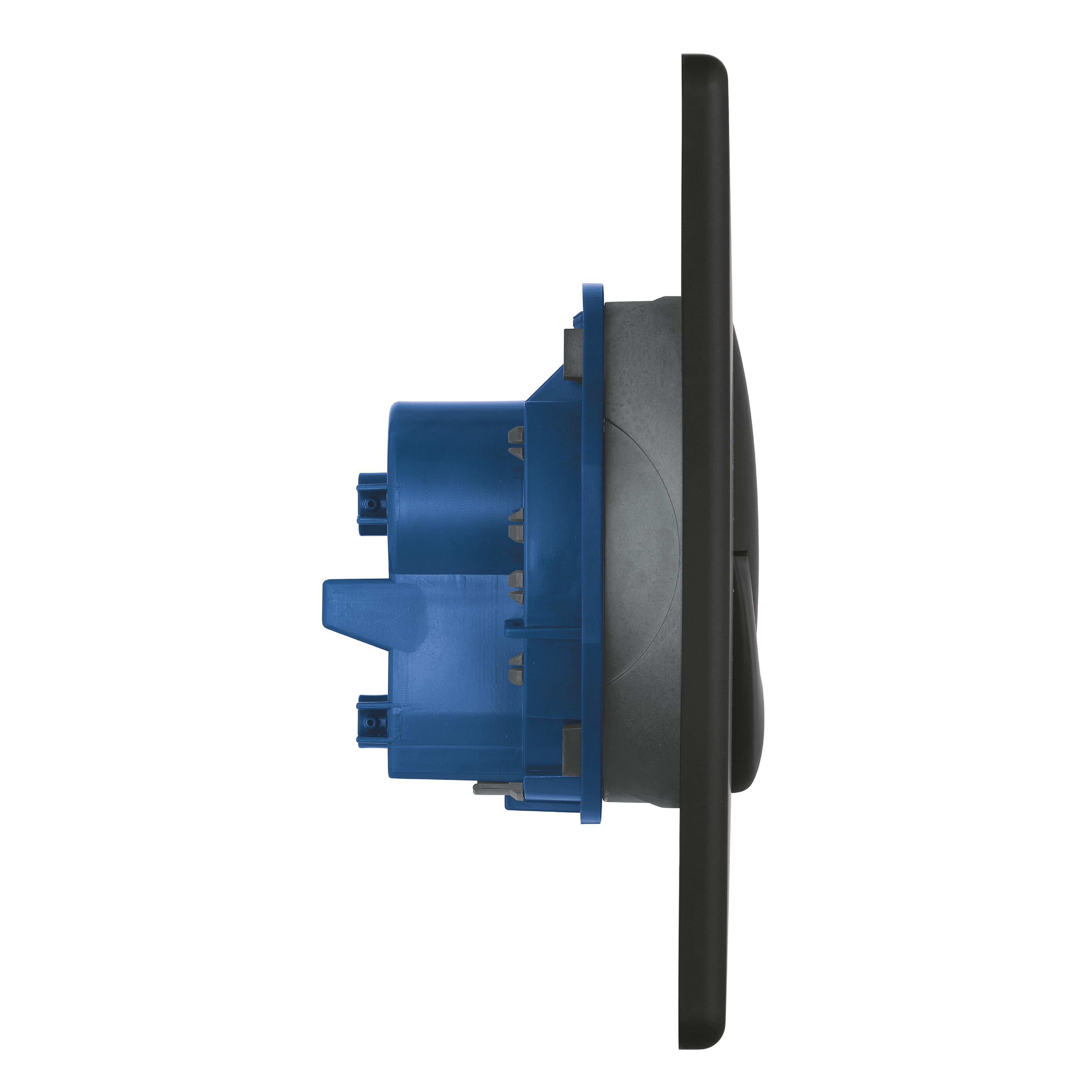 Grohe Start Matt Phantom black Dual Flushing plate (H)197mm (W)156mm