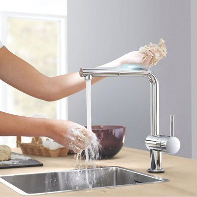 Grohe Touch-L Chrome effect Kitchen Tap