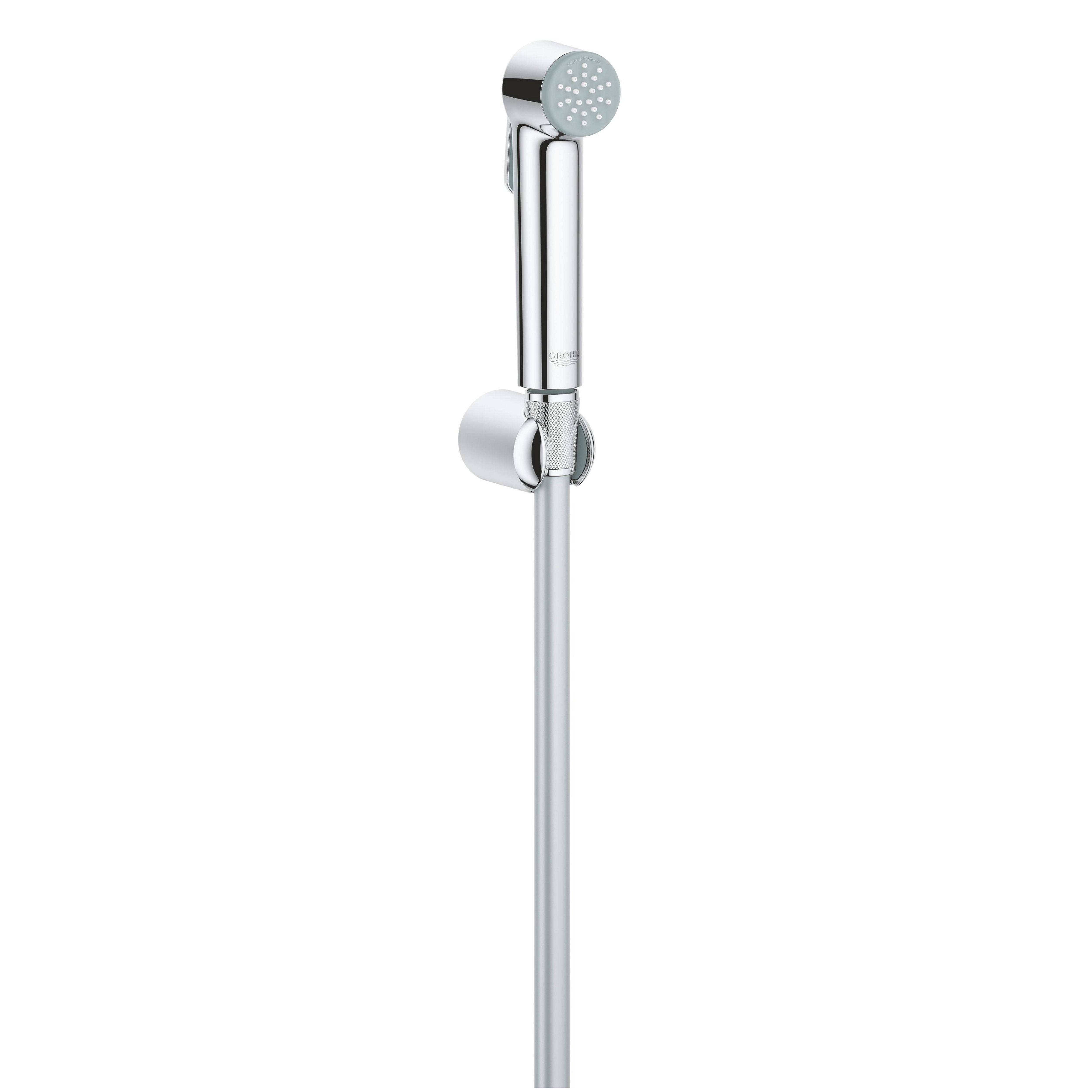 Grohe Vitalio Chrome effect Silver Wall-mounted Single-spray pattern ...