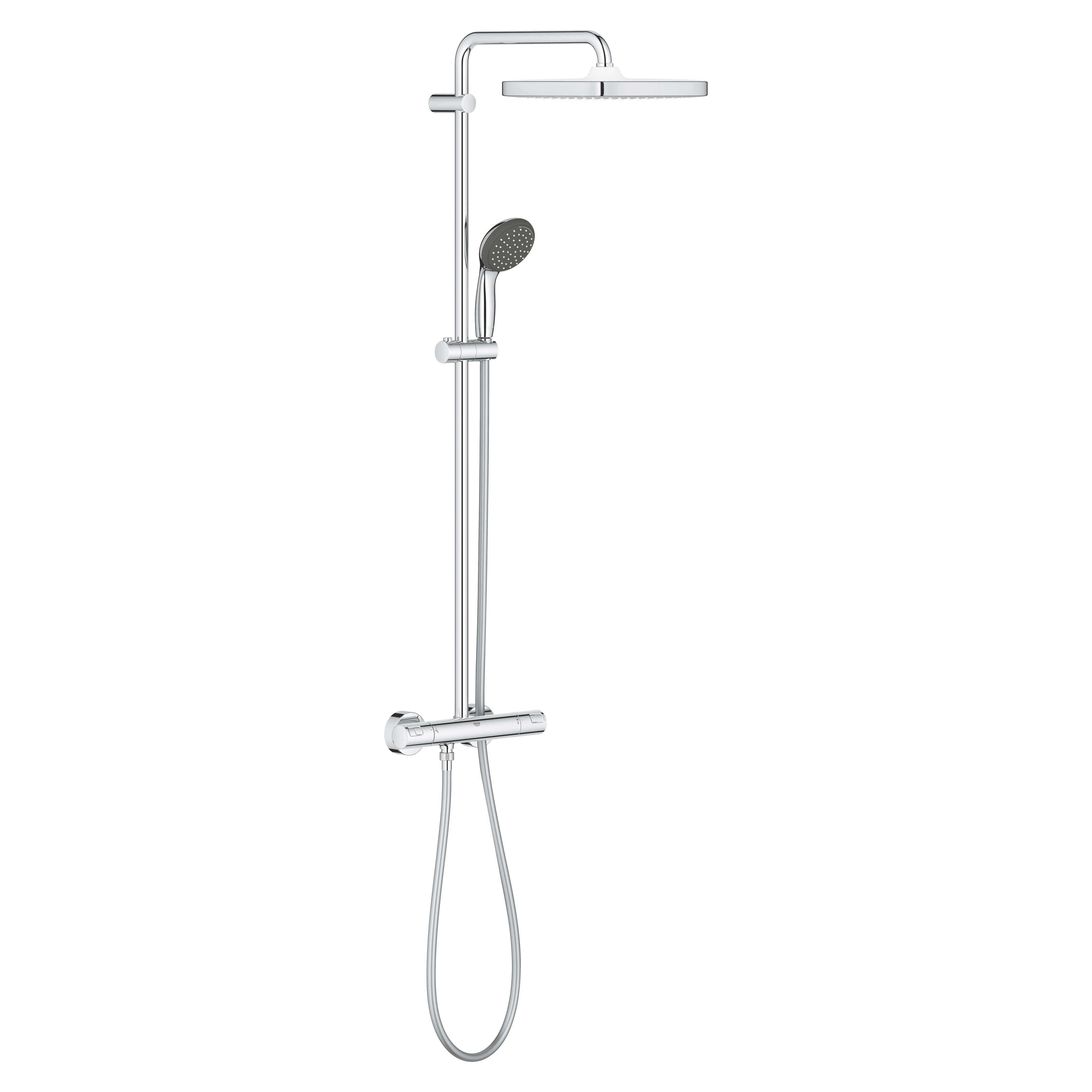 Grohe Vitalio Start 250 Chrome effect Thermostatic Mixer Multi head shower with 2 Shower heads