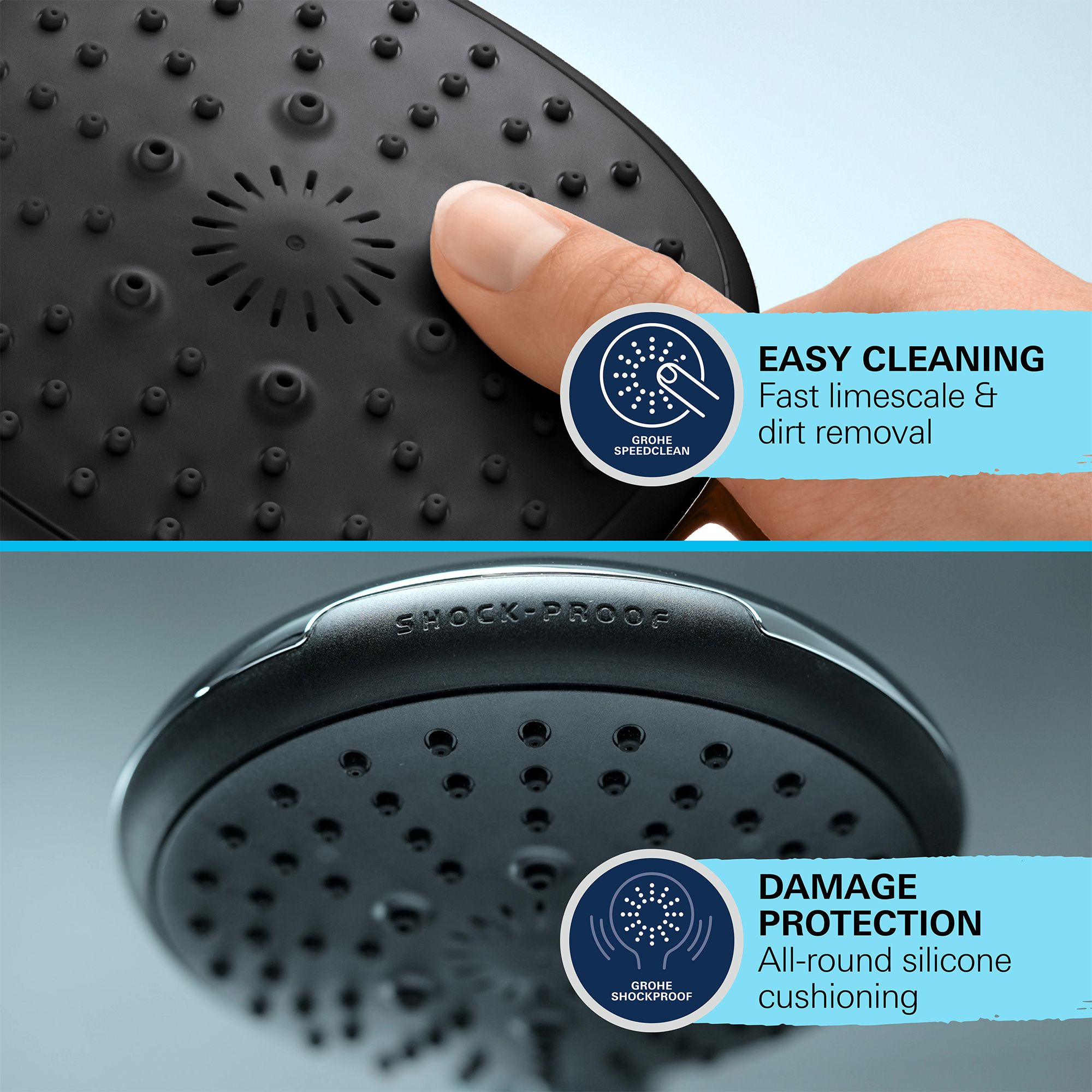 Grohe Vitalio Start Chrome effect Screwed Wall-mounted Shower head holder