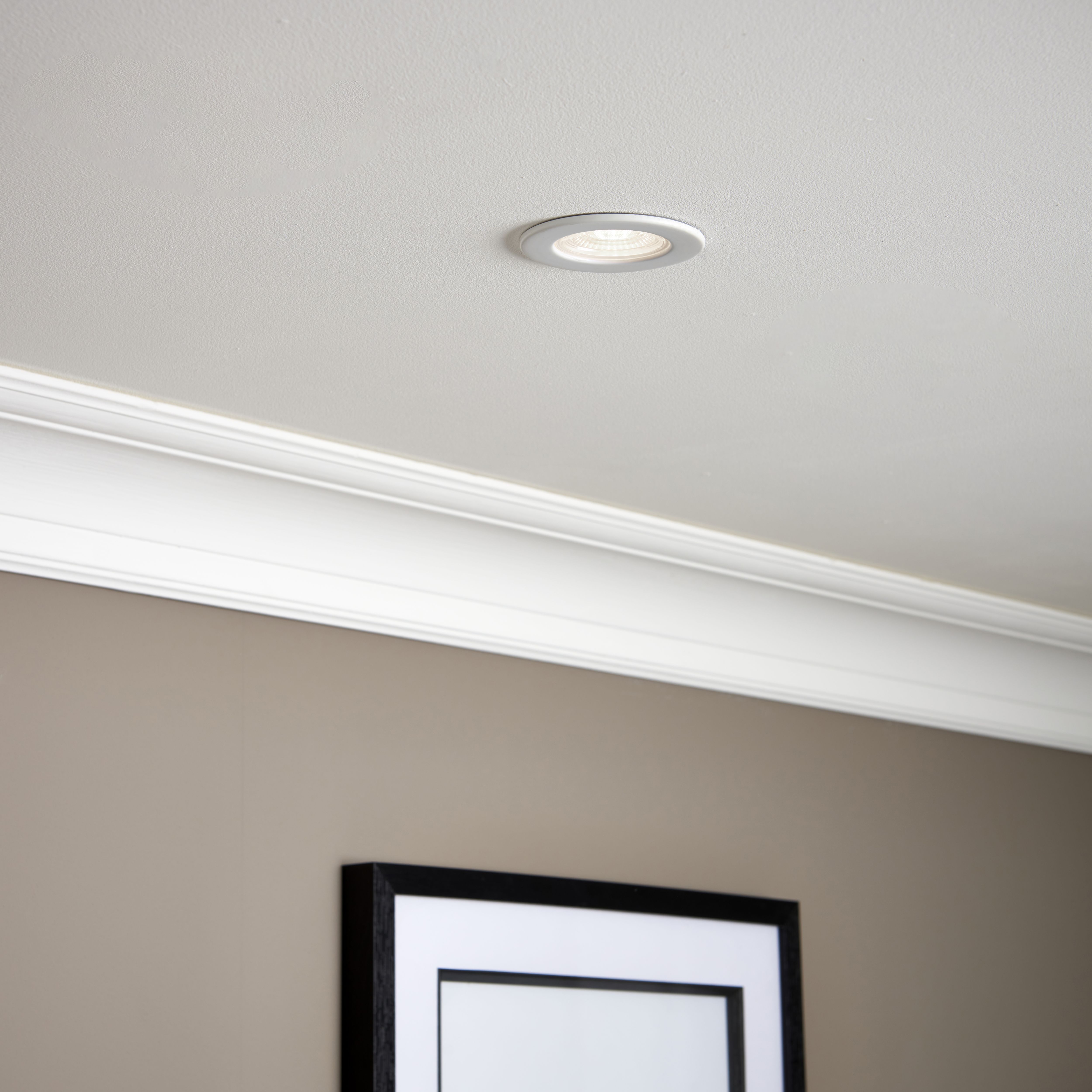 GuardECO White Non adjustable LED Cool white Downlight 6W IP65