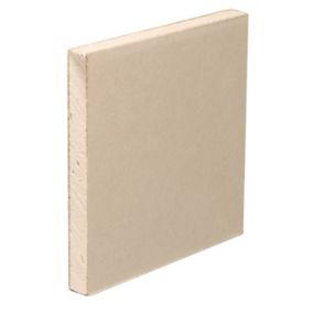 Gyproc Standard Square edge 12.5mm Plasterboard, (L)2.4m (W)1.2m