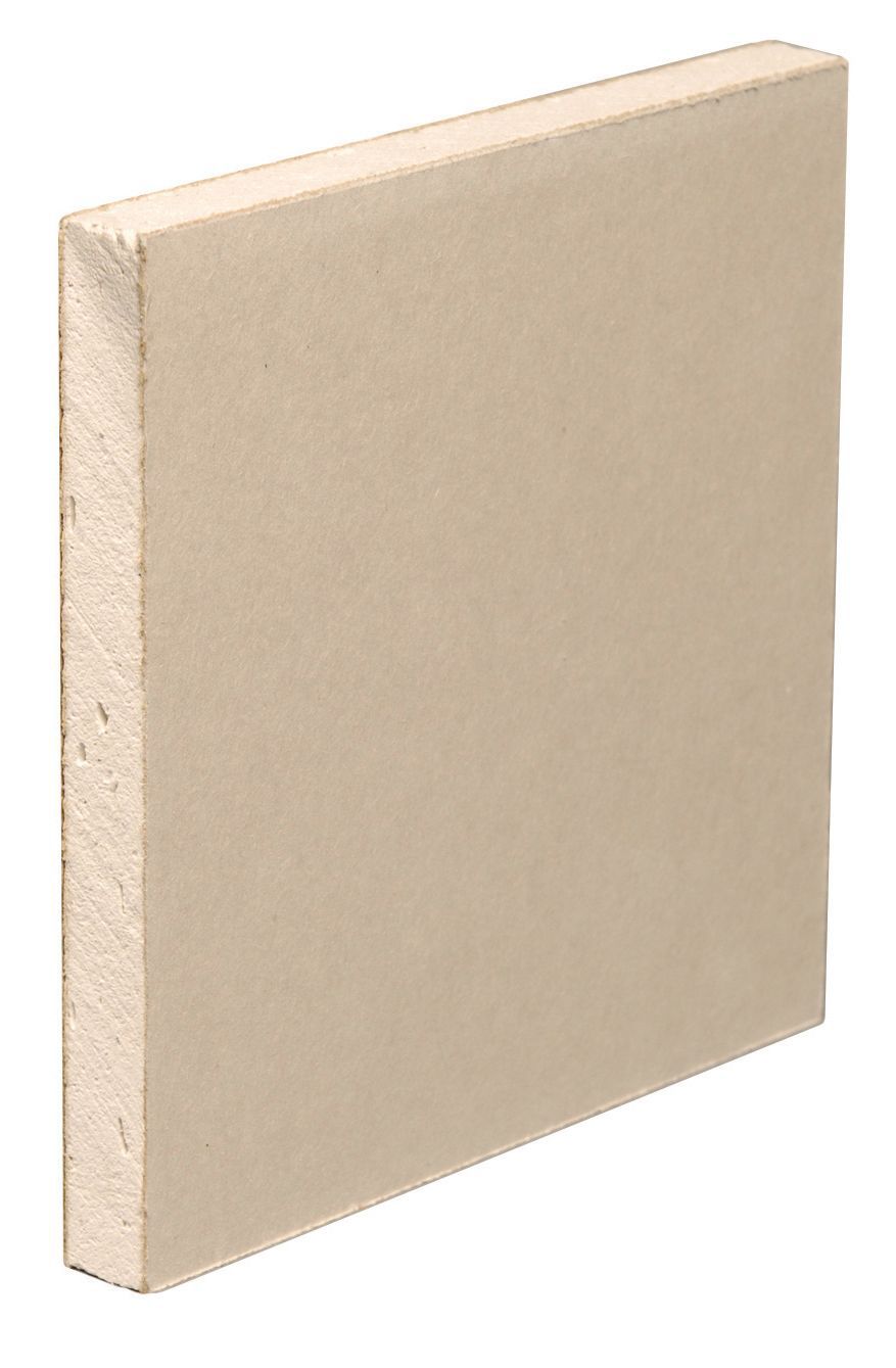 Gyproc Standard Square edge 9.5mm Plasterboard, (L)2.4m (W)1.2m