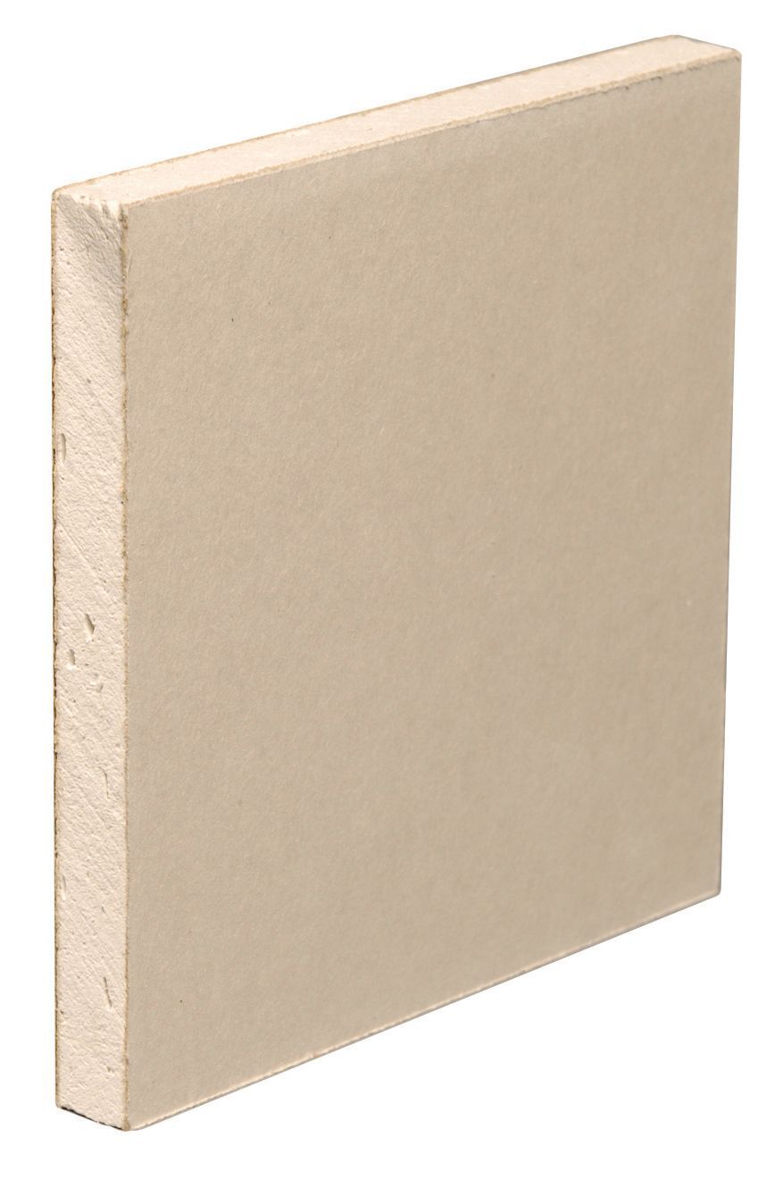 Product image for Gyproc Standard Square edge 9.5mm Plasterboard, (L)2.4m (W)1.2m