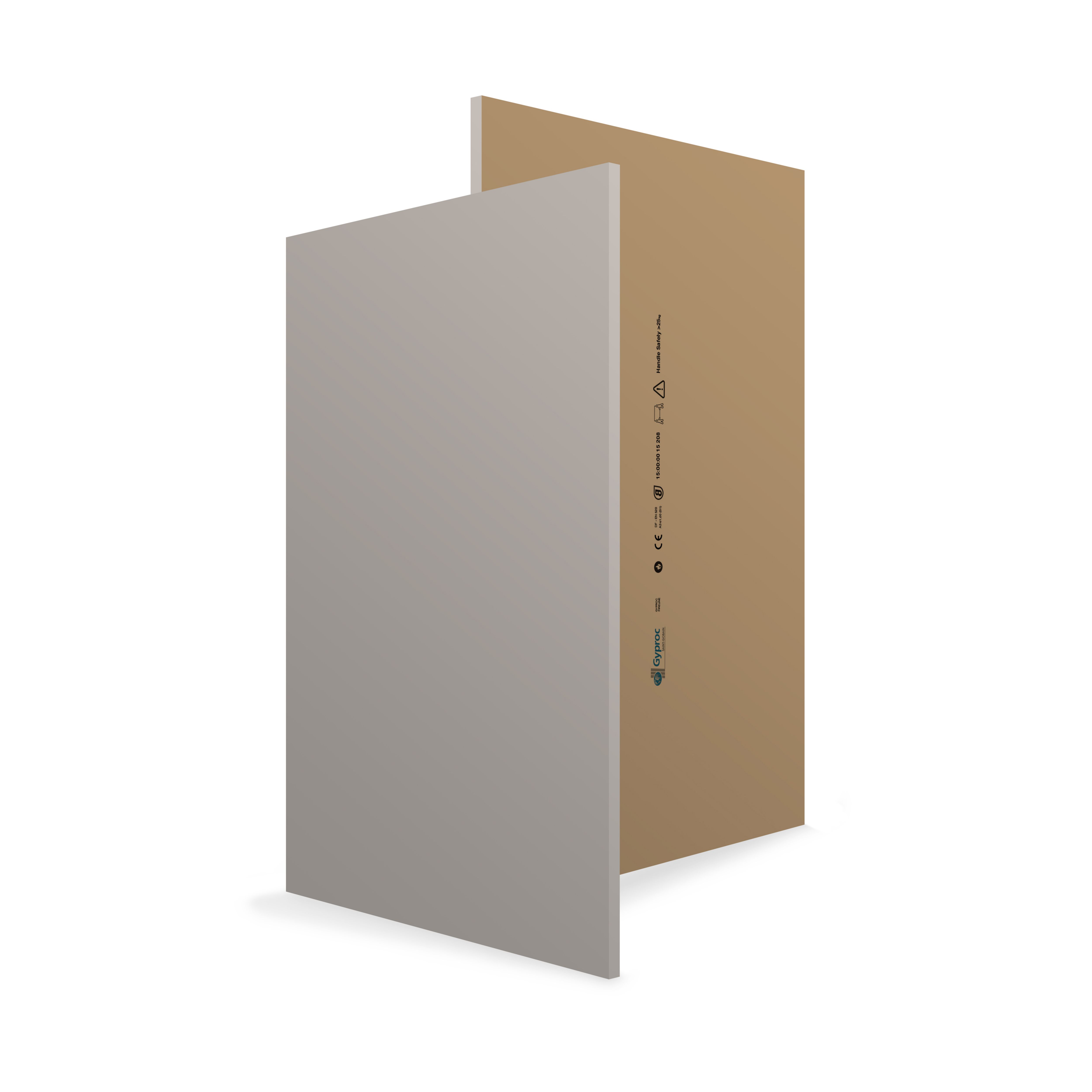 Gyproc Standard Tapered edge 12.5mm Wallboard, (L)1.22m (W)0.6m