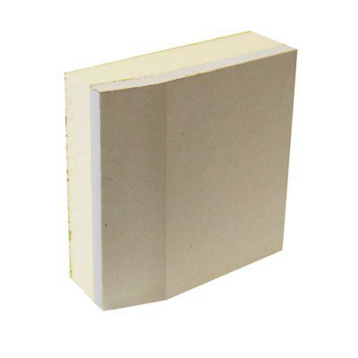 Gyproc Thermaline PIR Tapered Edge Plasterboard, (L)2.4m (W)1.2m (T ...