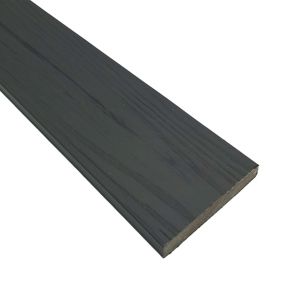 Habitat+ Composite Grey Decking Skirting trim (L)2.4m