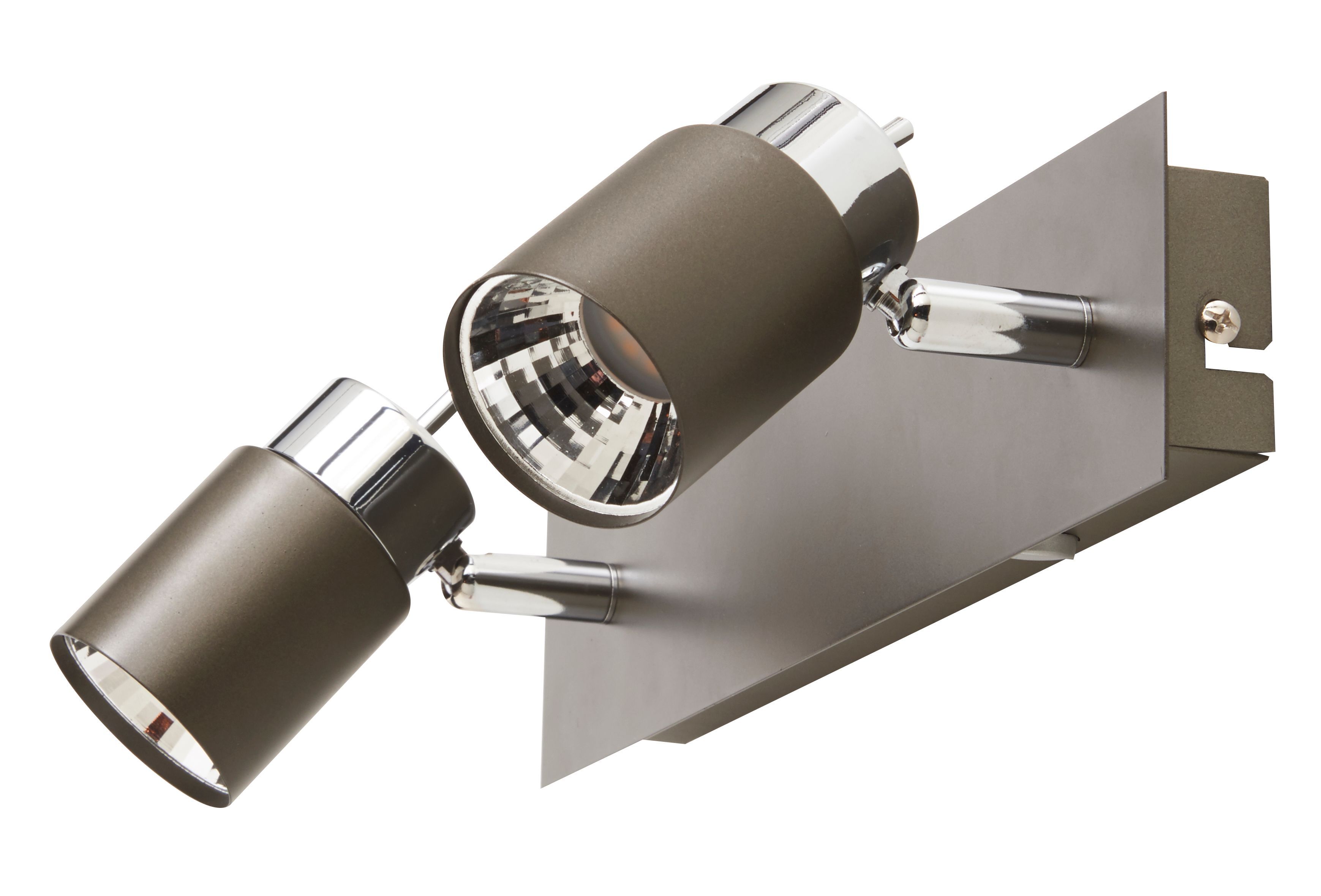 Hades Bar Gloss Chrome effect 2 Light Spotlight