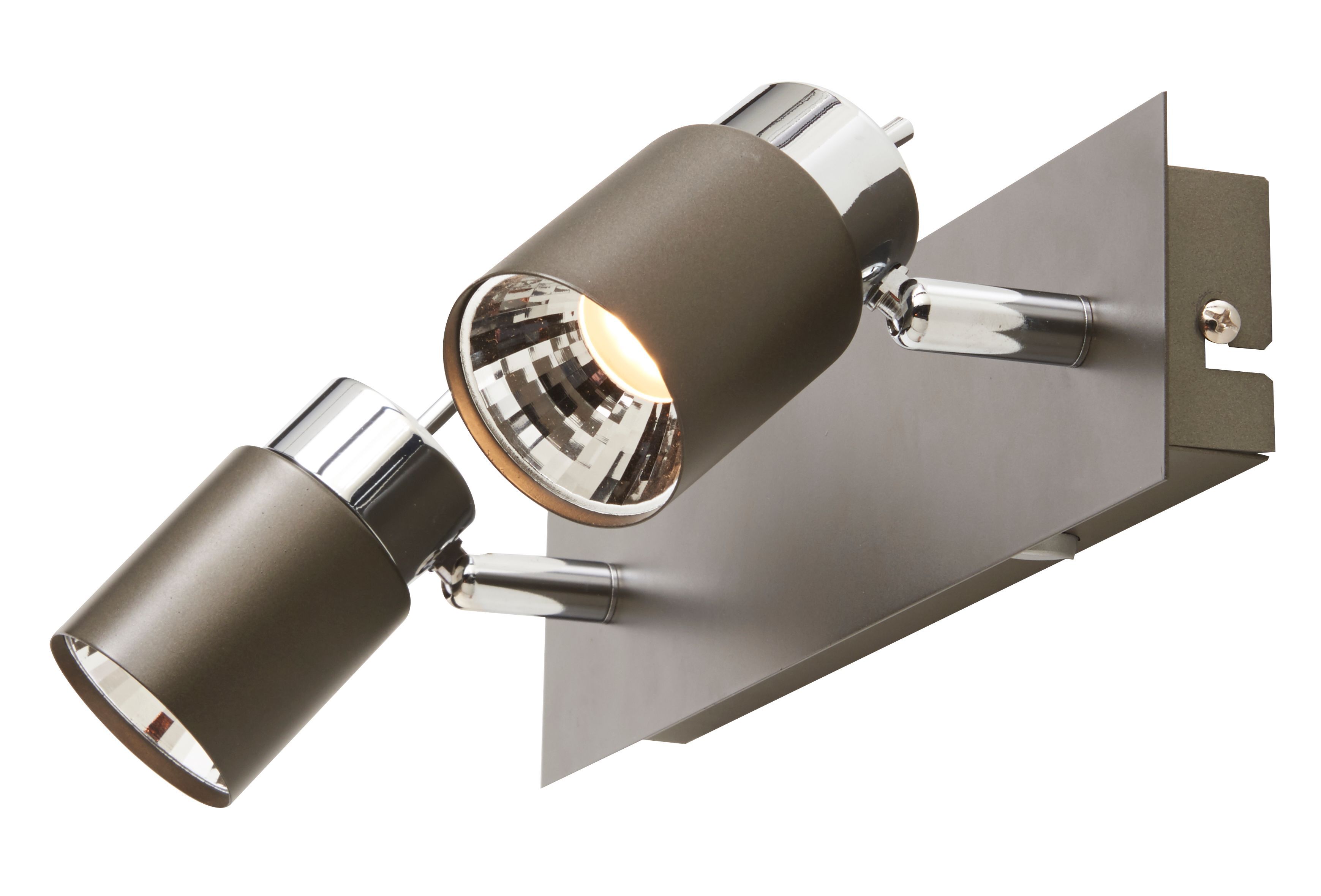 Hades Bar Gloss Chrome effect 2 Light Spotlight