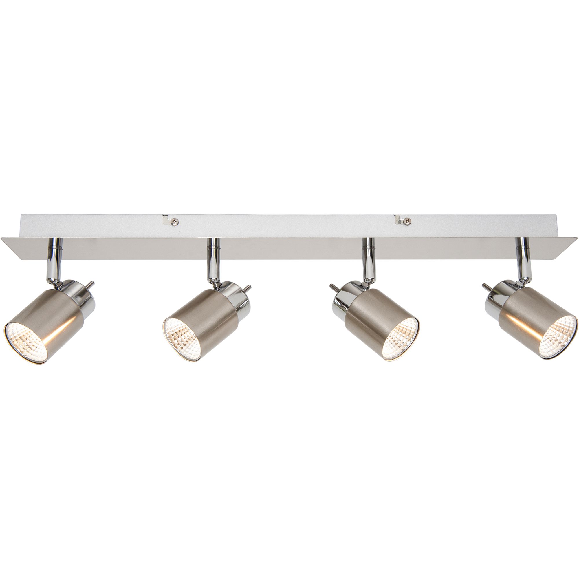 Hades Bar Satin nickel effect 4 Light Spotlight | DIY at B&Q