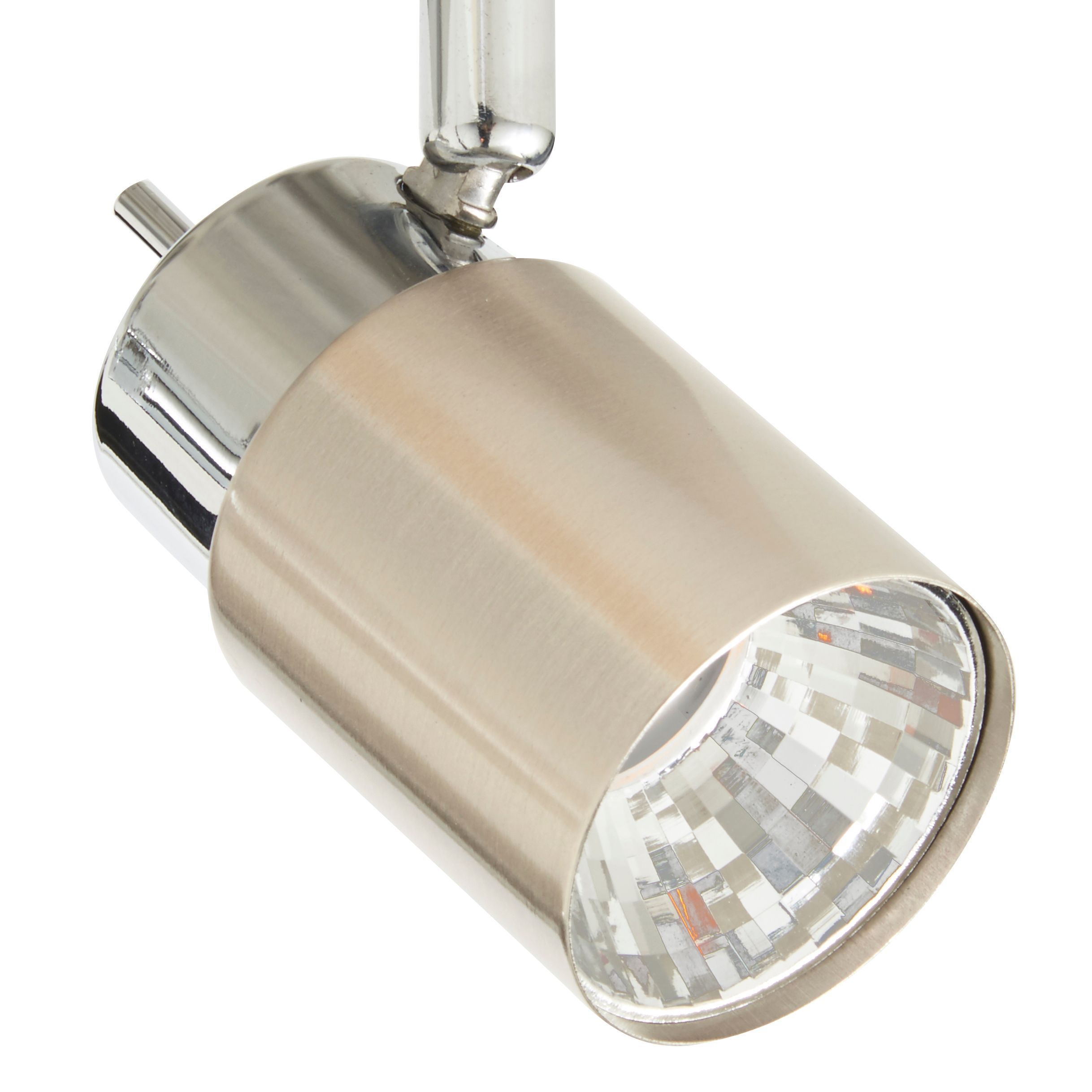 Hades Satin Chrome effect 4 Light Spotlight bar