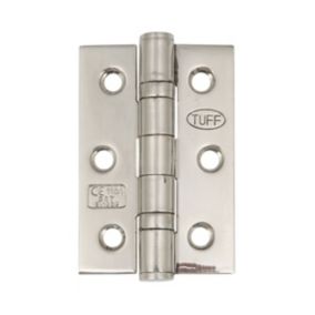 Hafele Polished Metal Butt Door hinge CE7 (L)76mm, Pack of 2