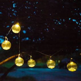 Hafren Ball Solar-powered Warm white 10 LED Outdoor String lights