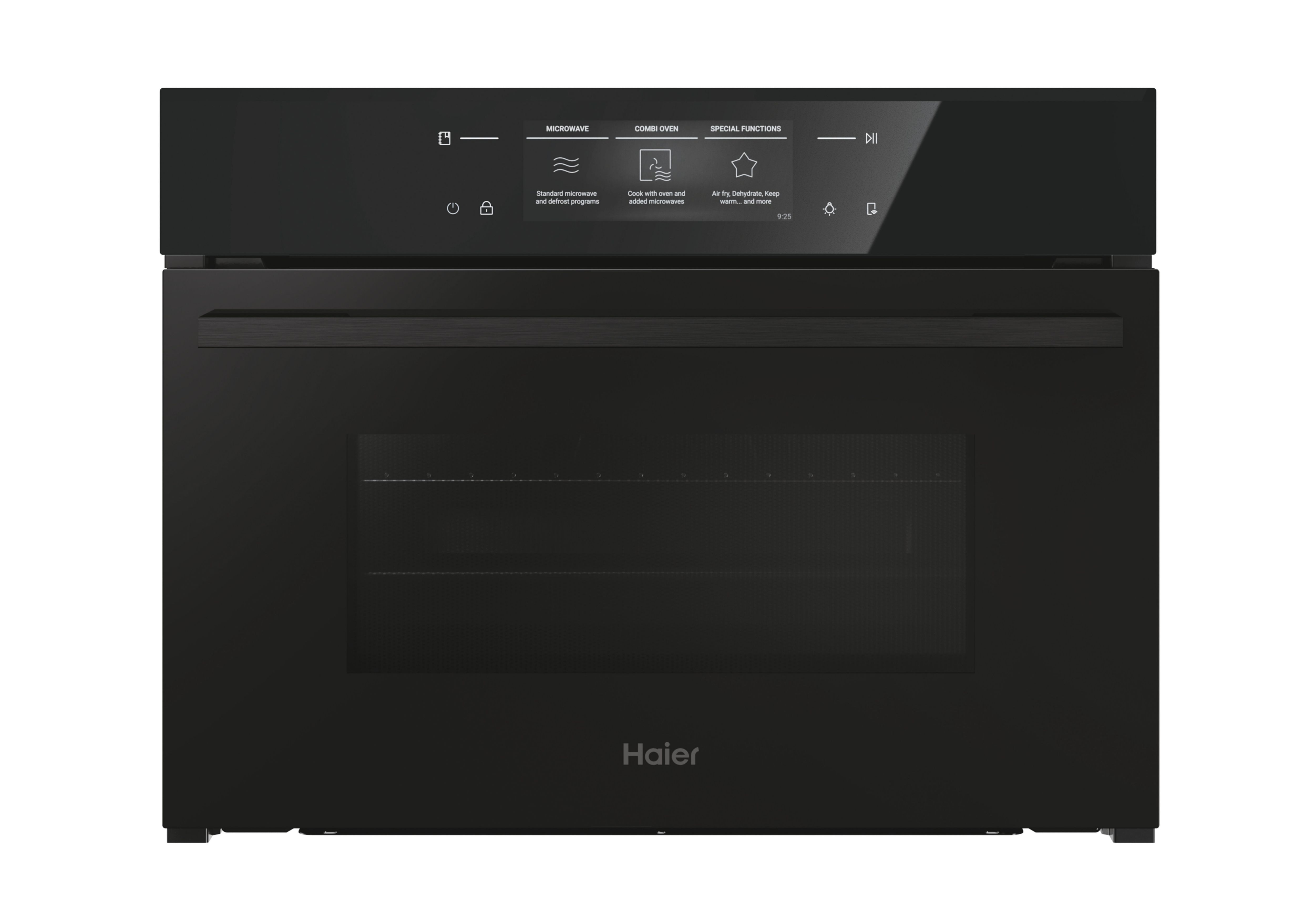 Haier H4MWID49P6NQB Built-in Compact Combination microwave - Black