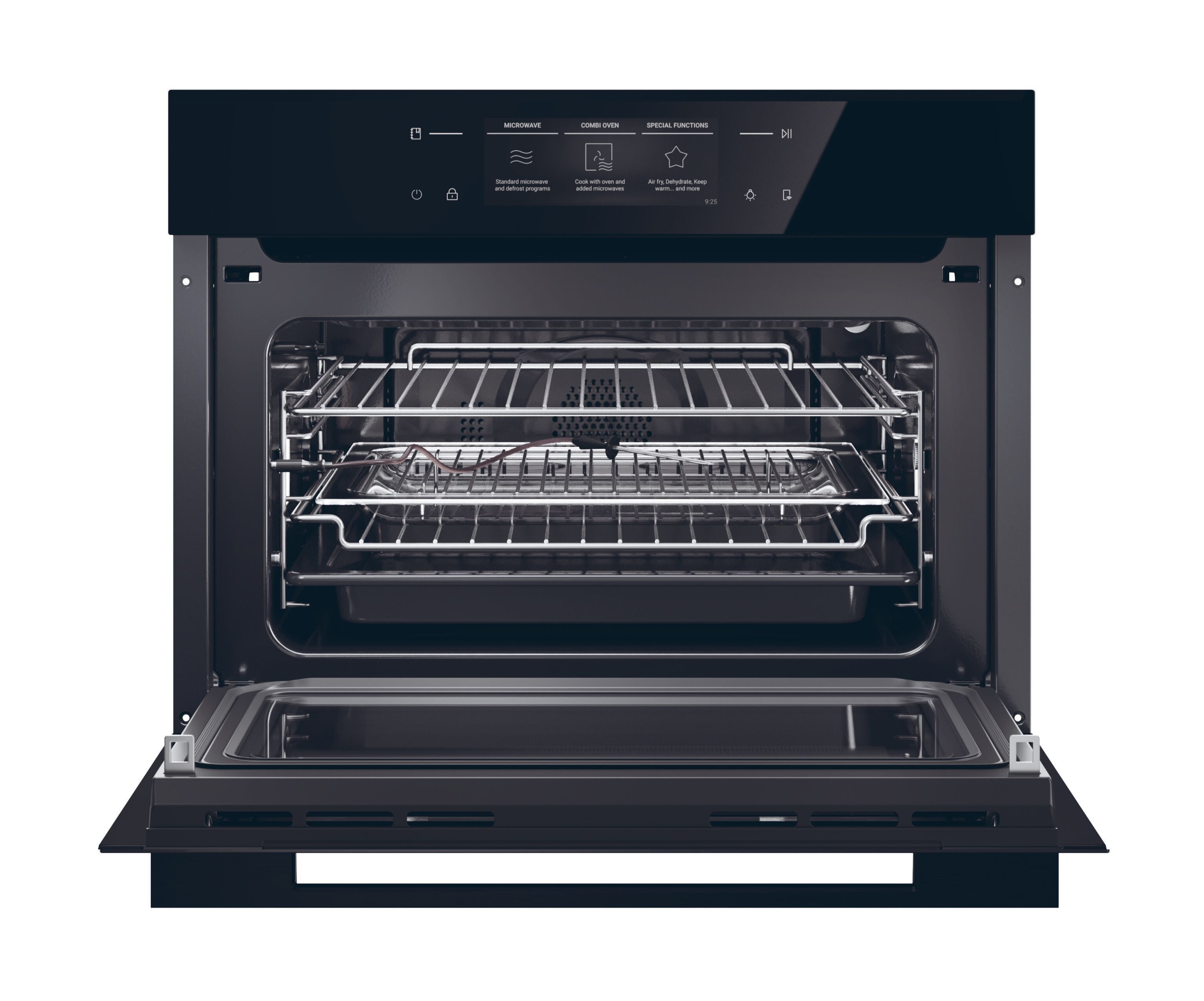 Haier H4MWID49P6NQB Built-in Compact Combination microwave - Black