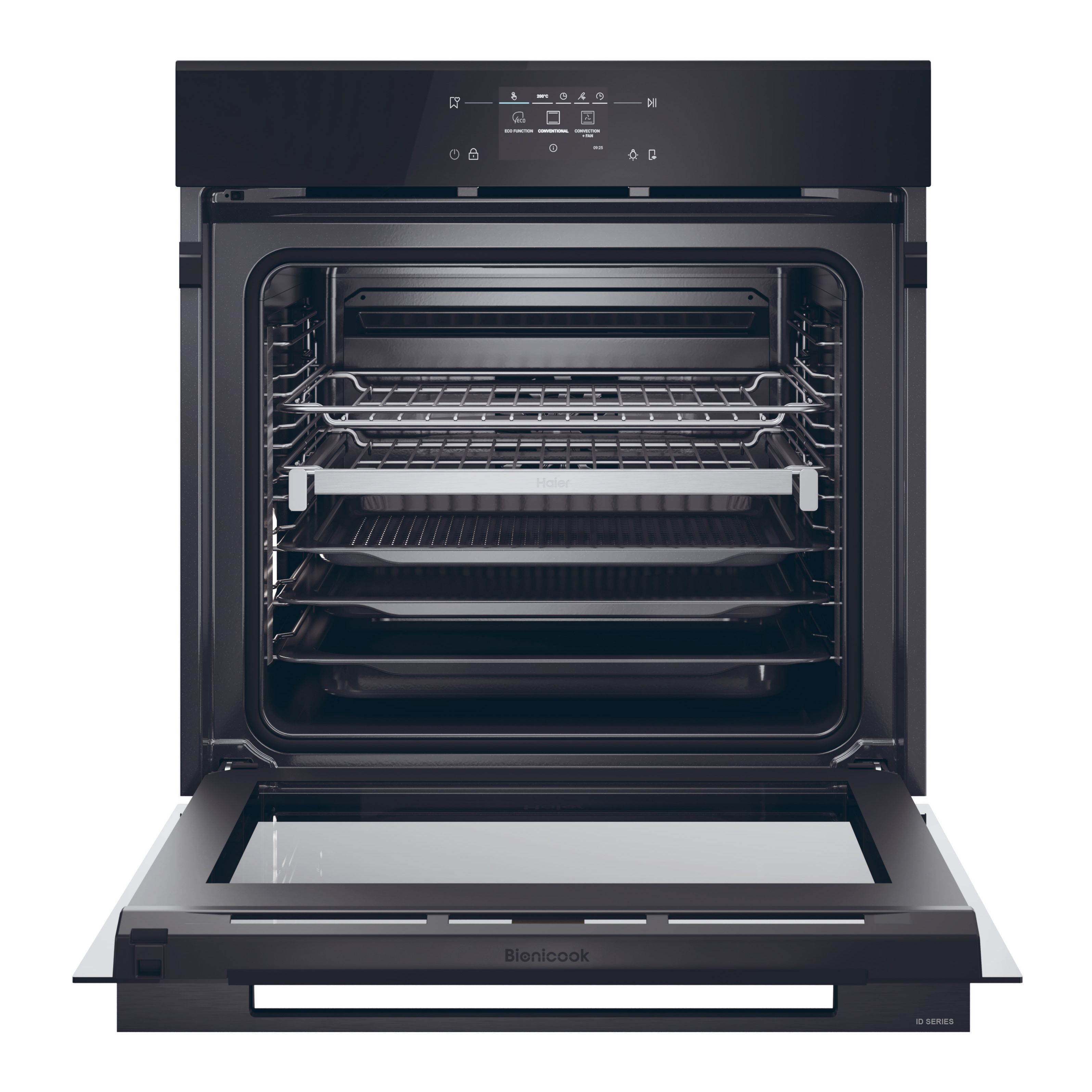 Haier H6 ID46C3YTB1 Built-in Single Multi-function pyrolytic Oven - Black