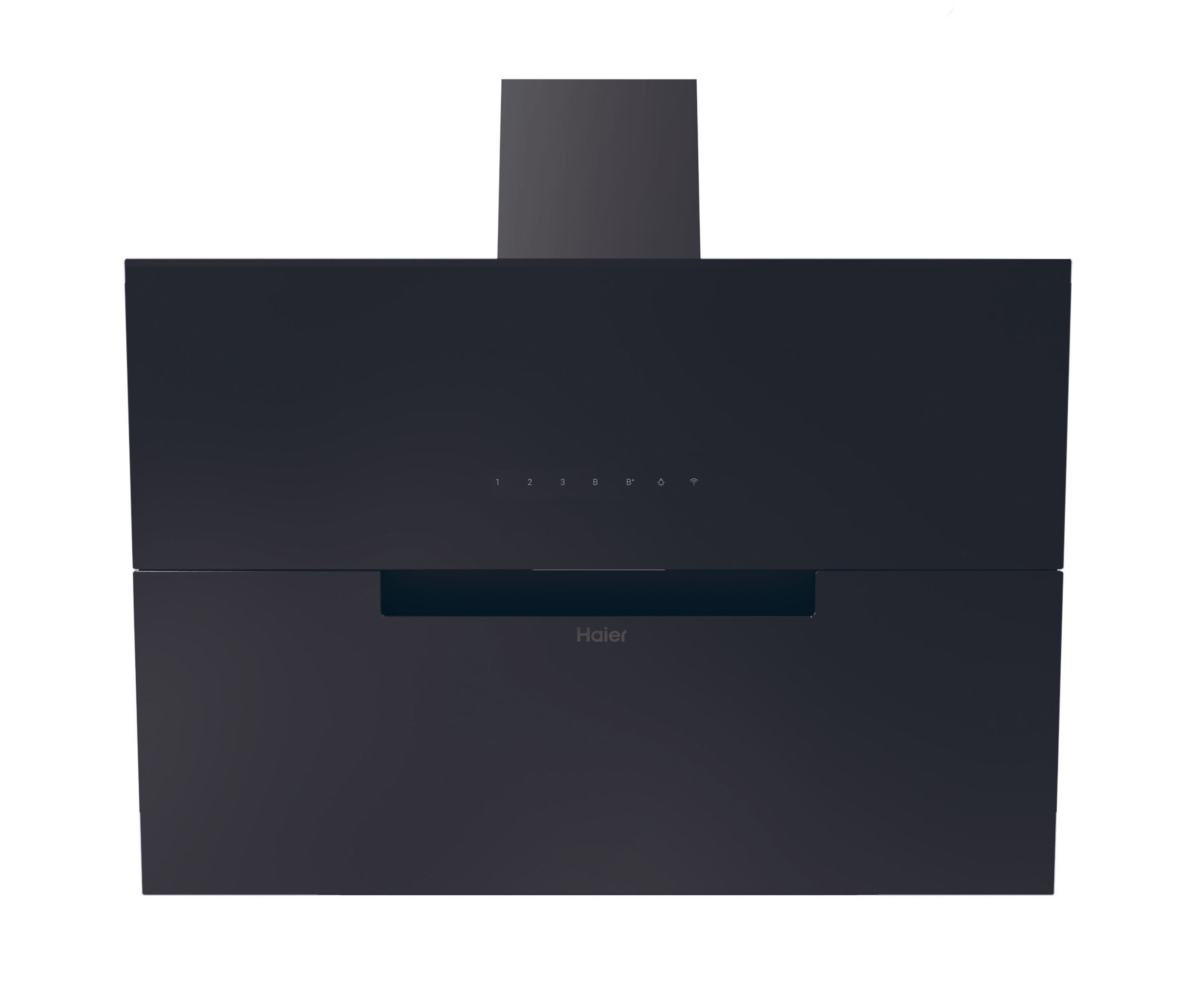 Haier HADG9CBS4BWIFI Glass Wifi Connected Angled Cooker hood (W)90cm - Black