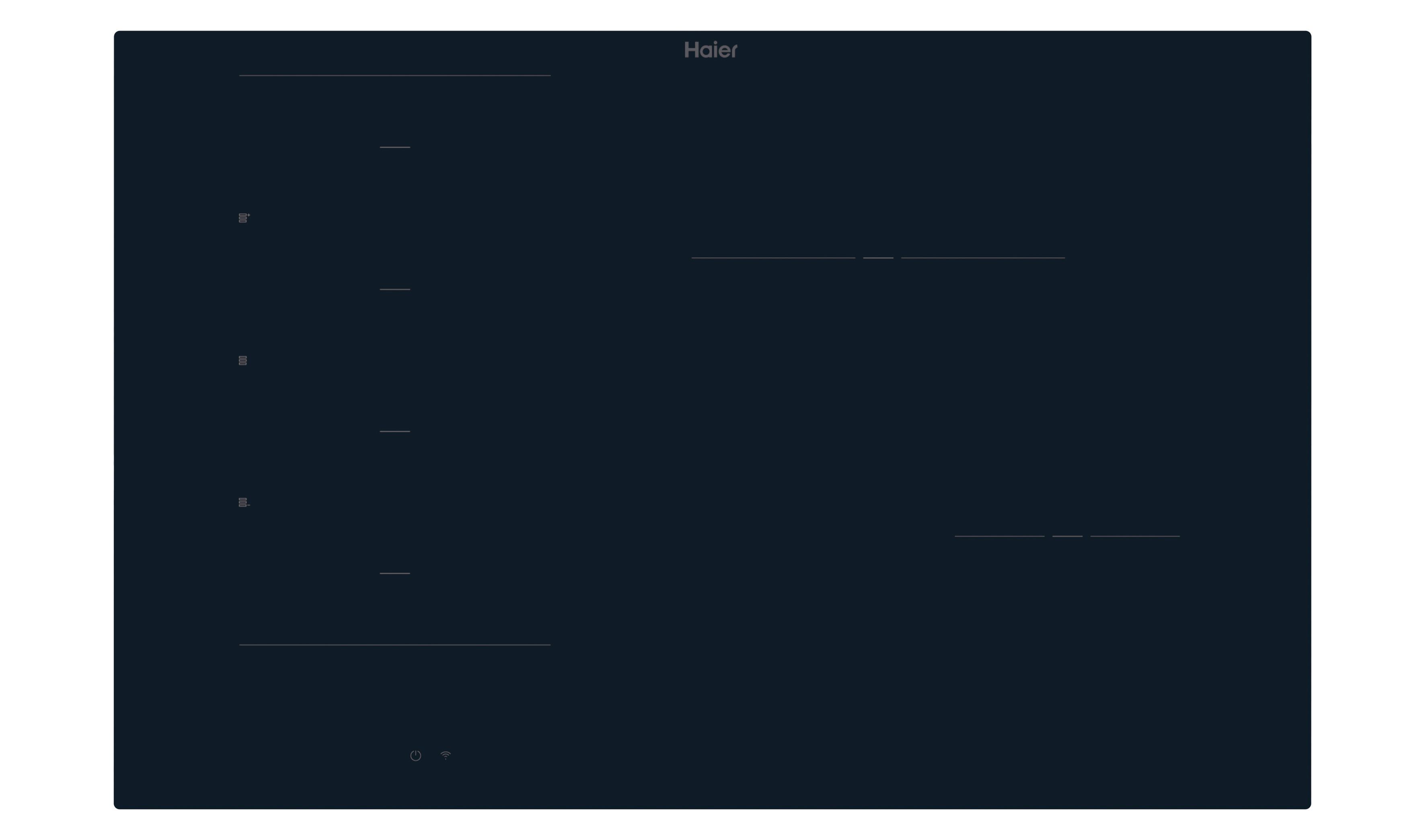Haier HAMTB86IRCS 80cm Induction Hob - Black