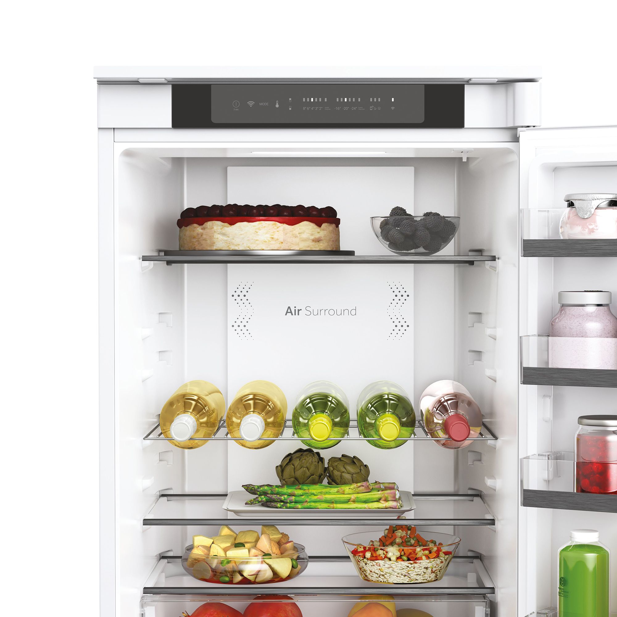 Haier HBW5518EK 70:30 Built-in Automatic defrost Fridge freezer - White