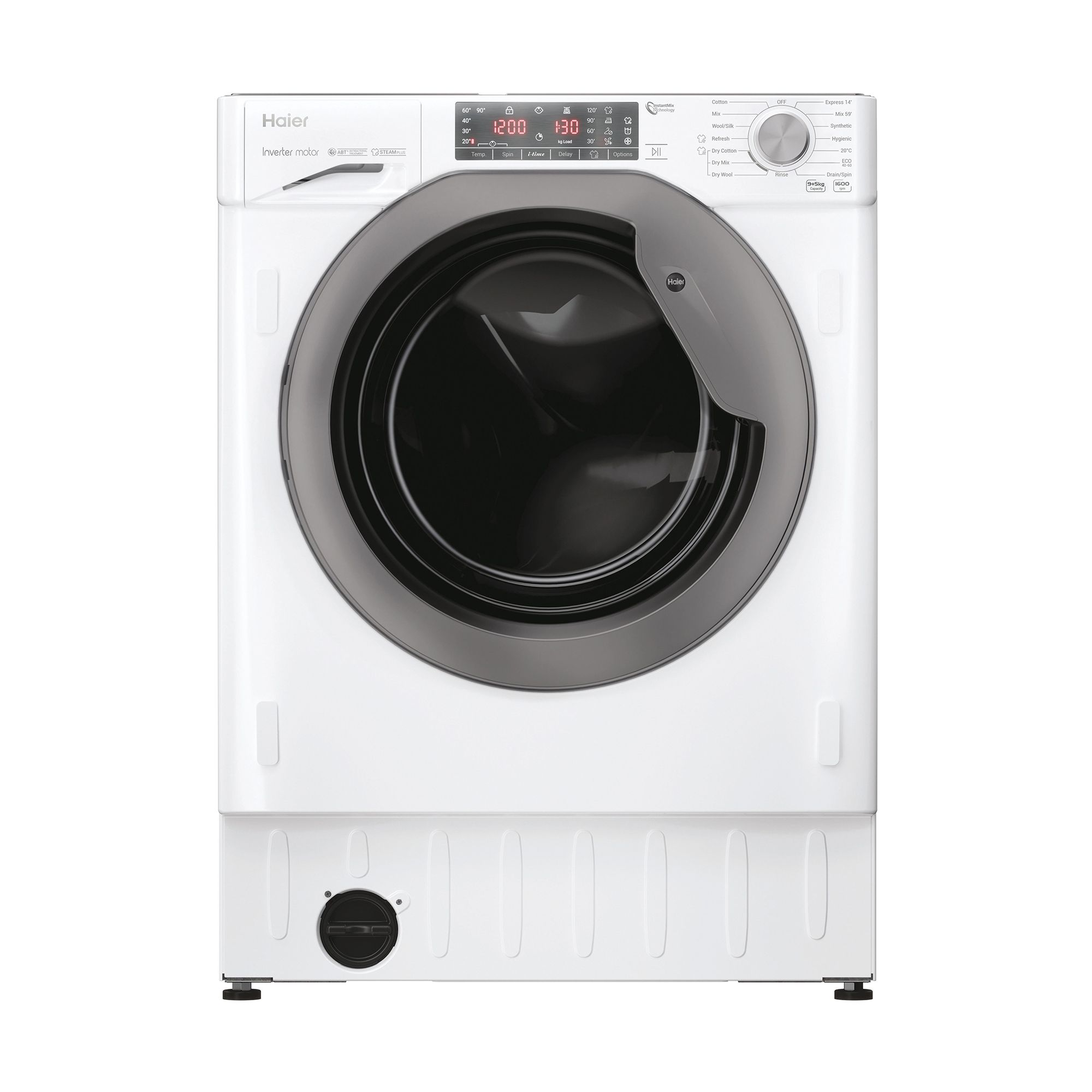 Haier HWDQ90B416FWSUK 9kg/5kg Builtin Condenser Washer dryer White