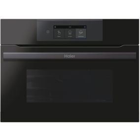 Haier HWO45NB4T0B1 Built-in Compact Combination microwave - Gloss black