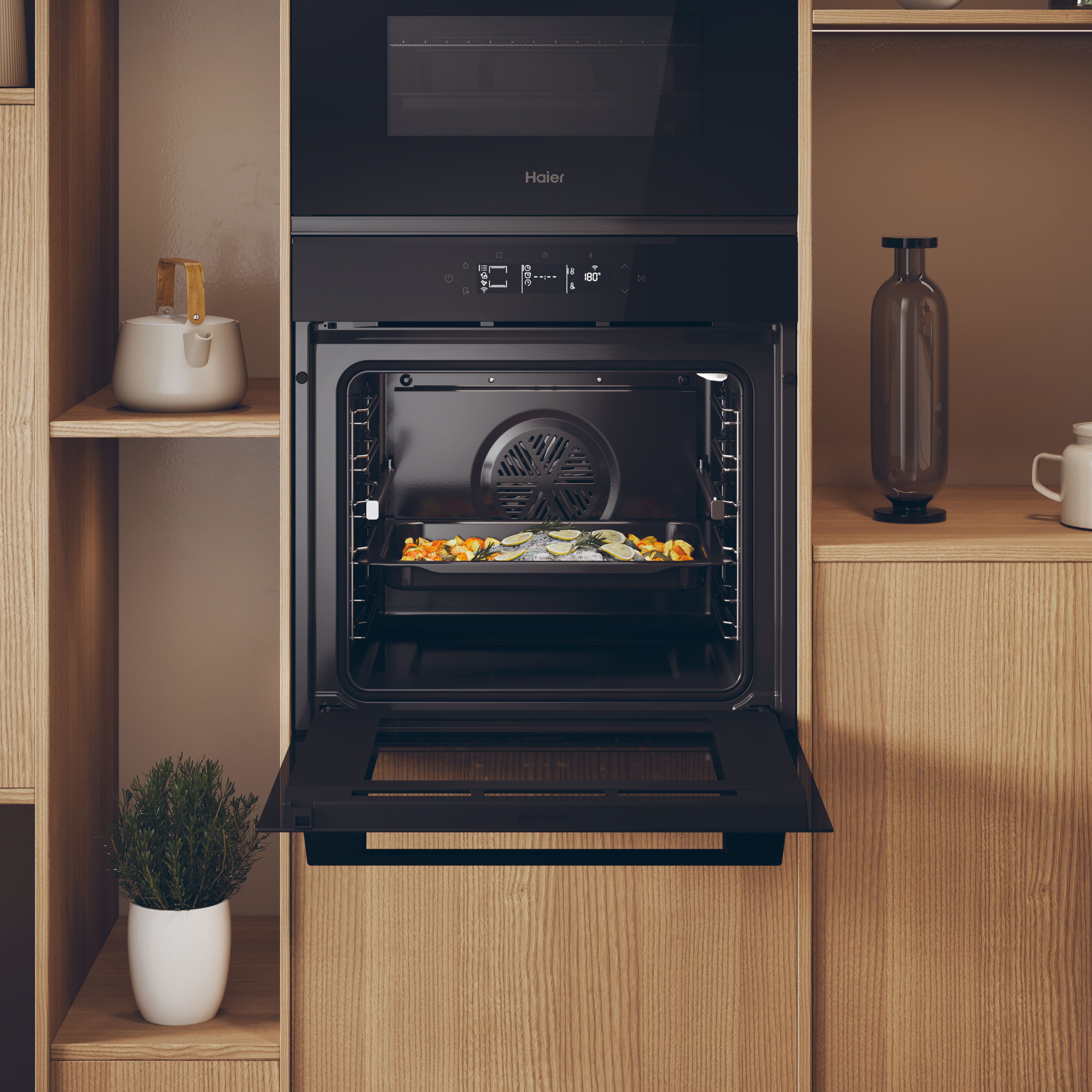 Haier iD Series H6 ID25G3HTB1 Built-in Single Multi-function Electric Oven - Black