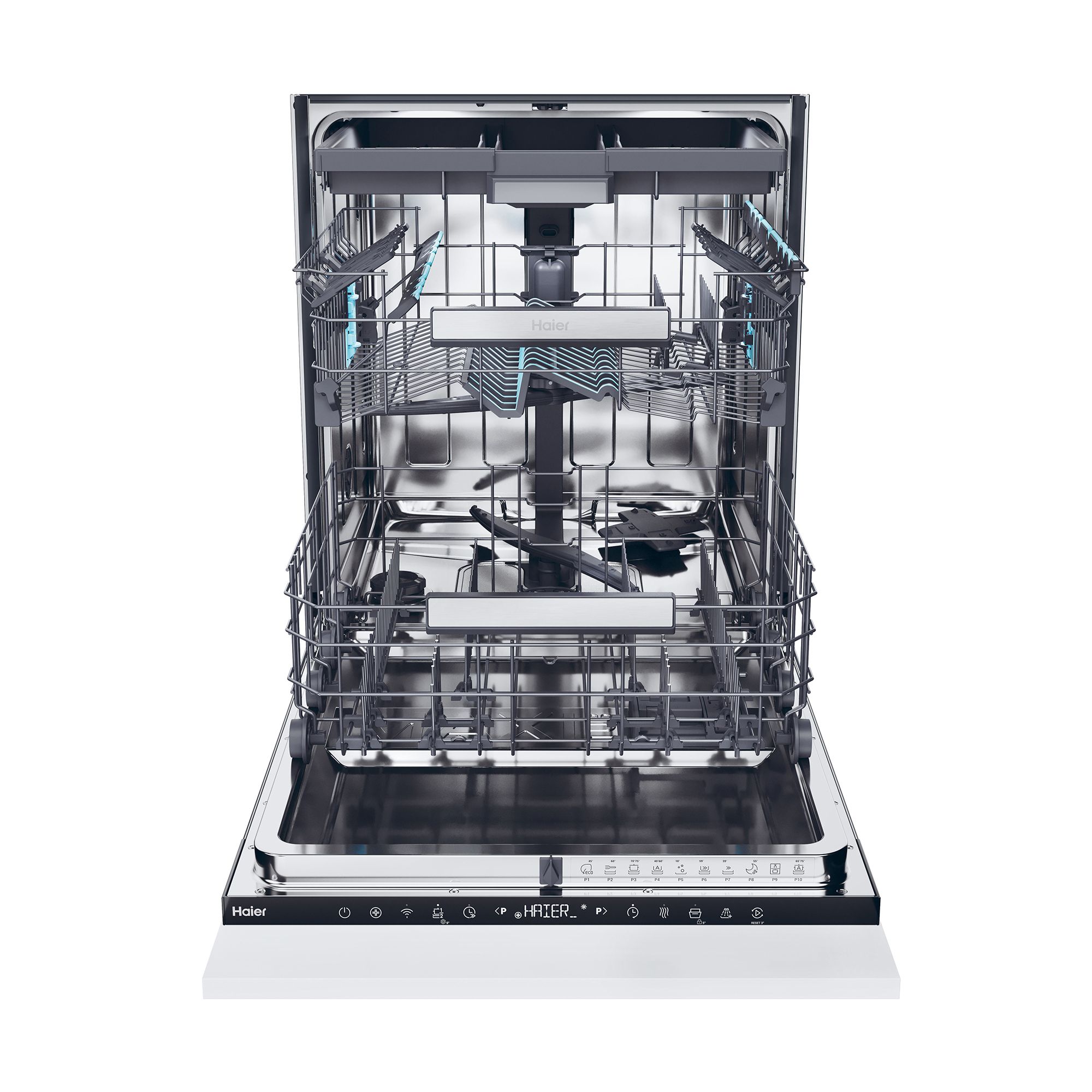 Haier XS 6B0S3FSB-80 Integrated Full size Dishwasher - Black