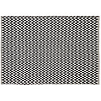 Haillie Geometric Black & white Rug 230cmx160cm