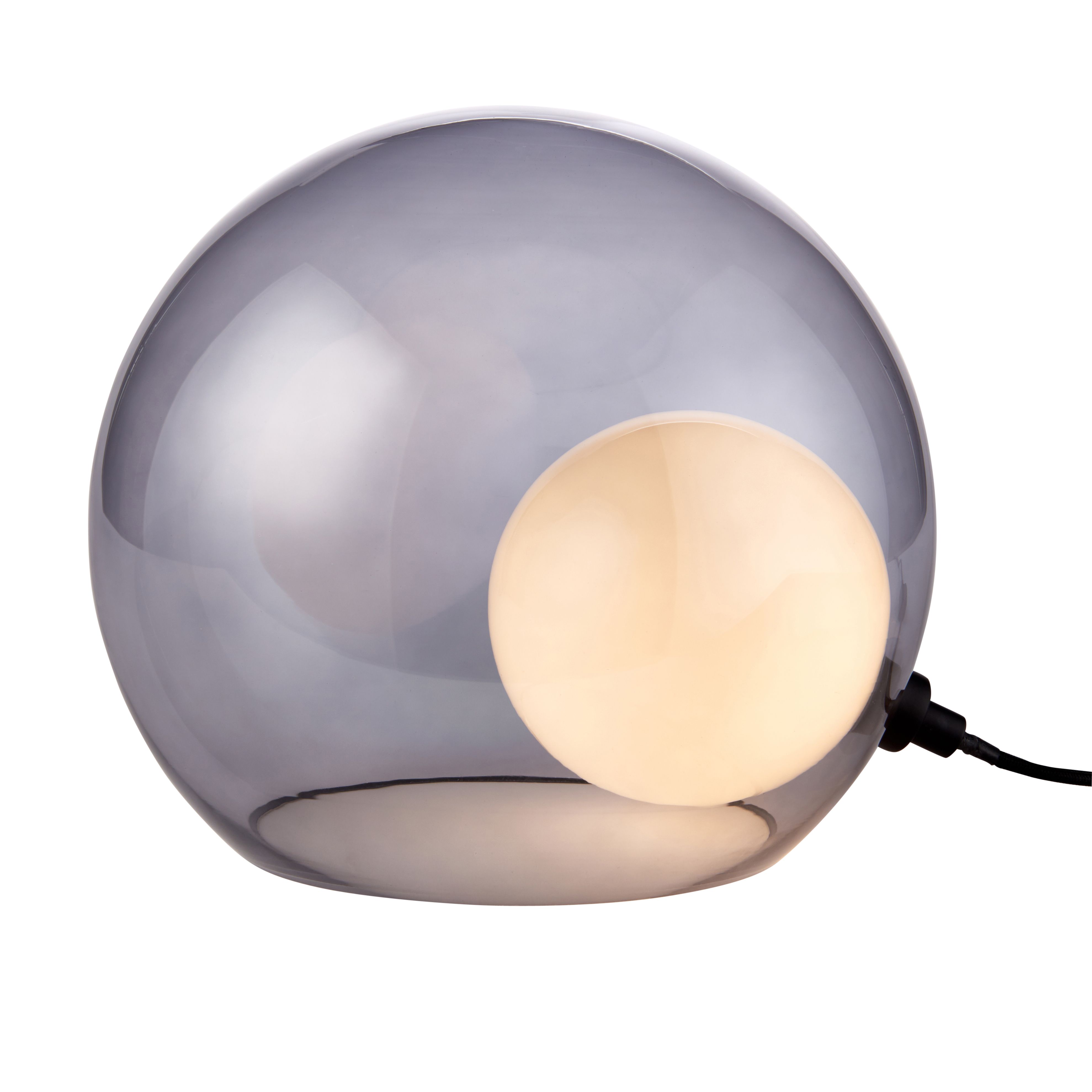 Half Moon Black Round Table lamp