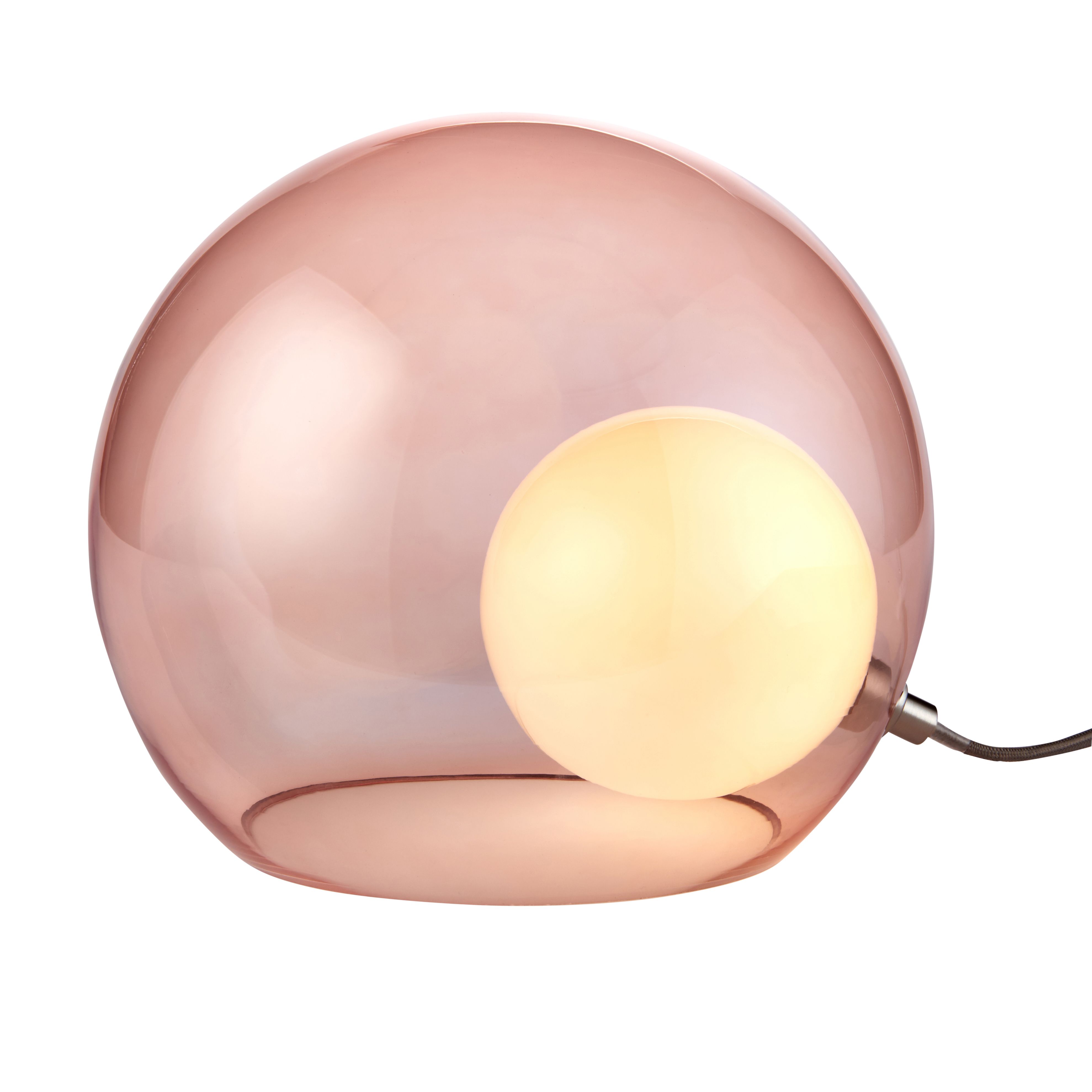 Half Moon Pink Round Table lamp